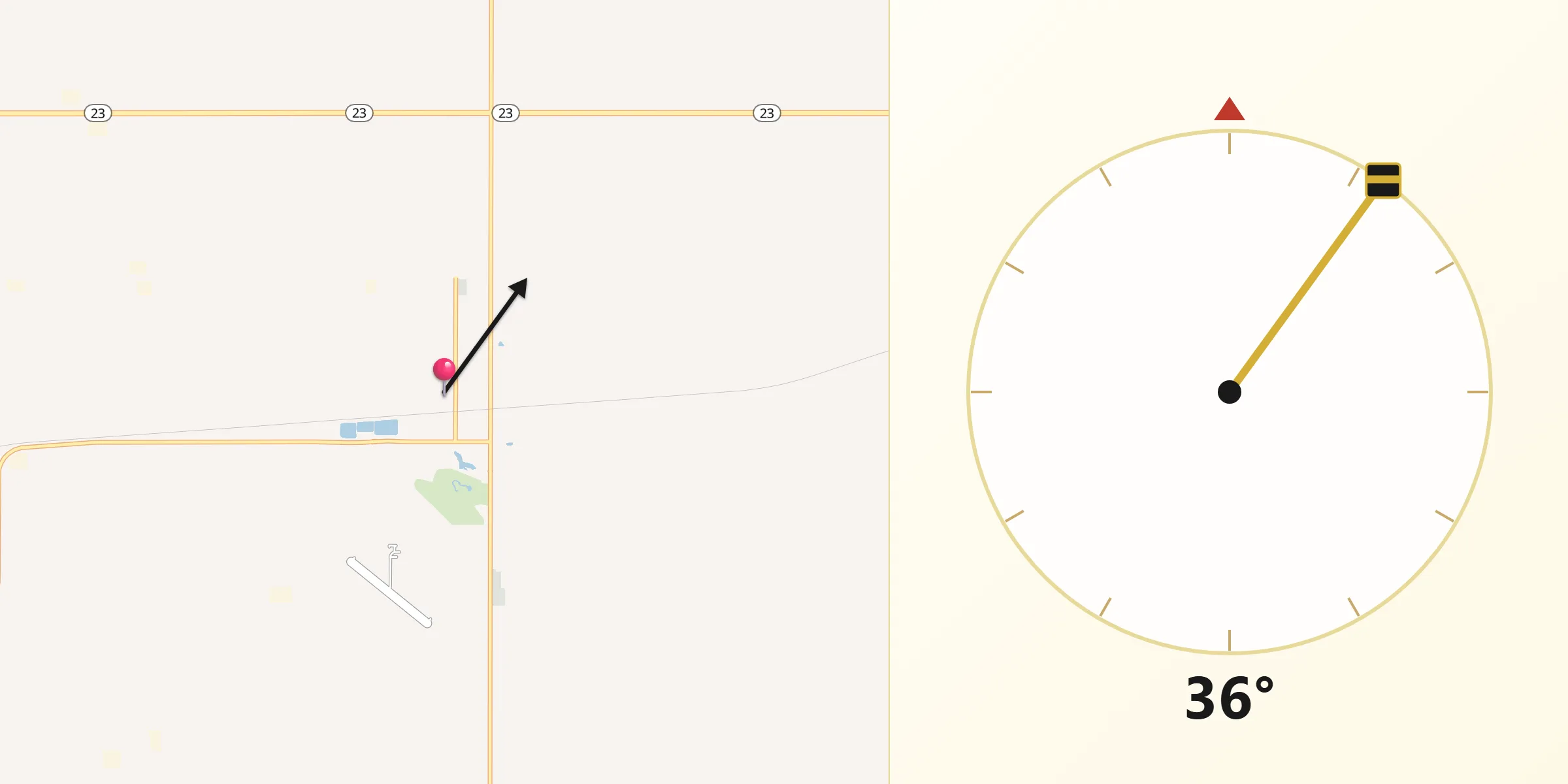 Qibla Direction from Parshall