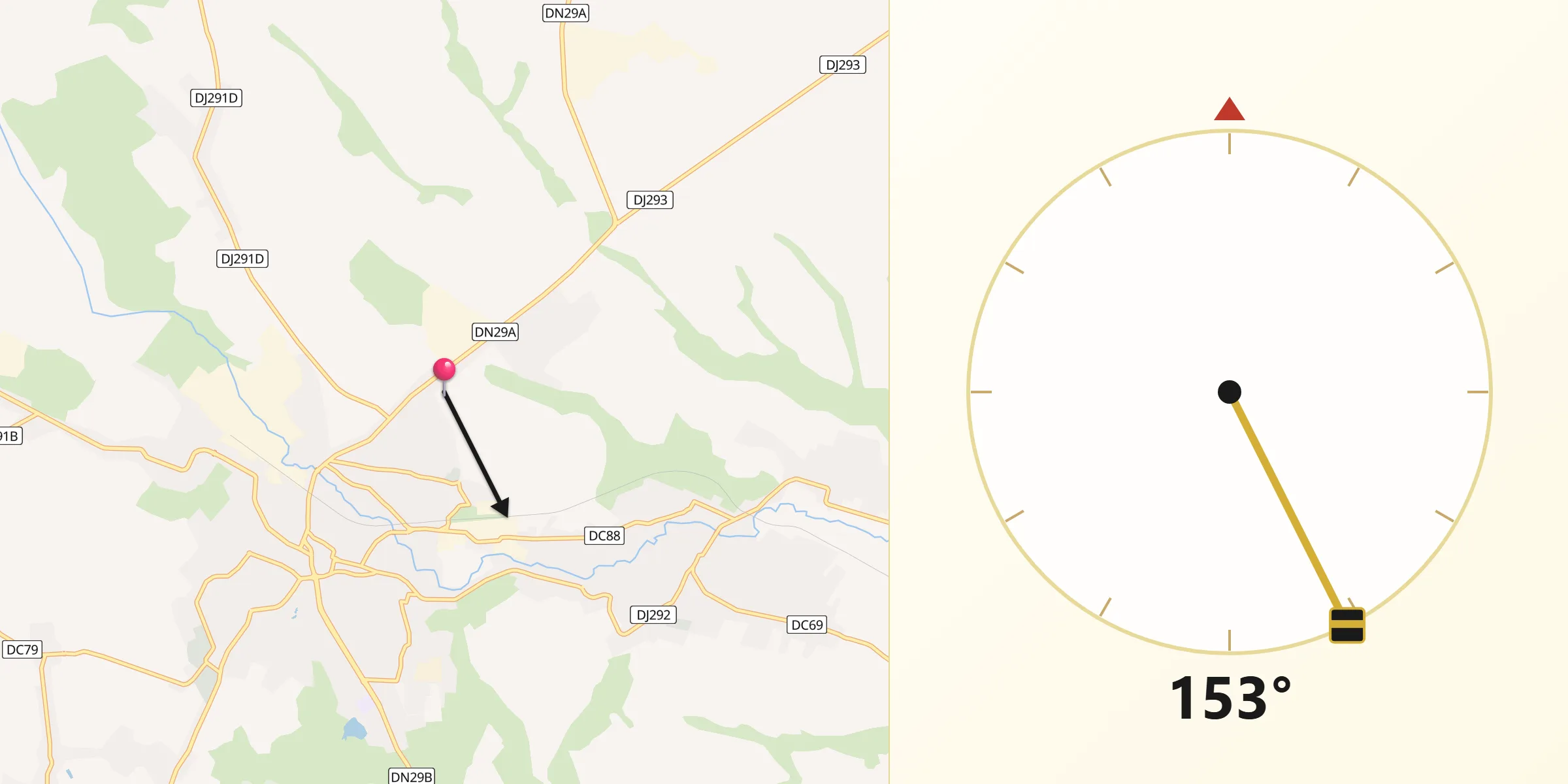Direcția Qibla din Municipiul Dorohoi