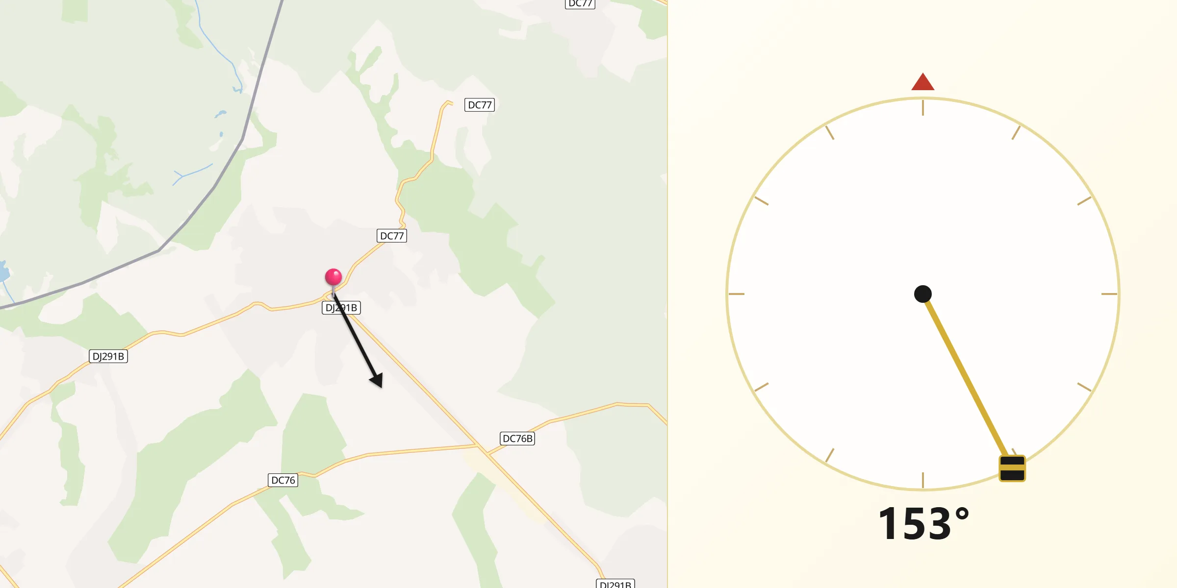Direcția Qibla din Comuna Dersca
