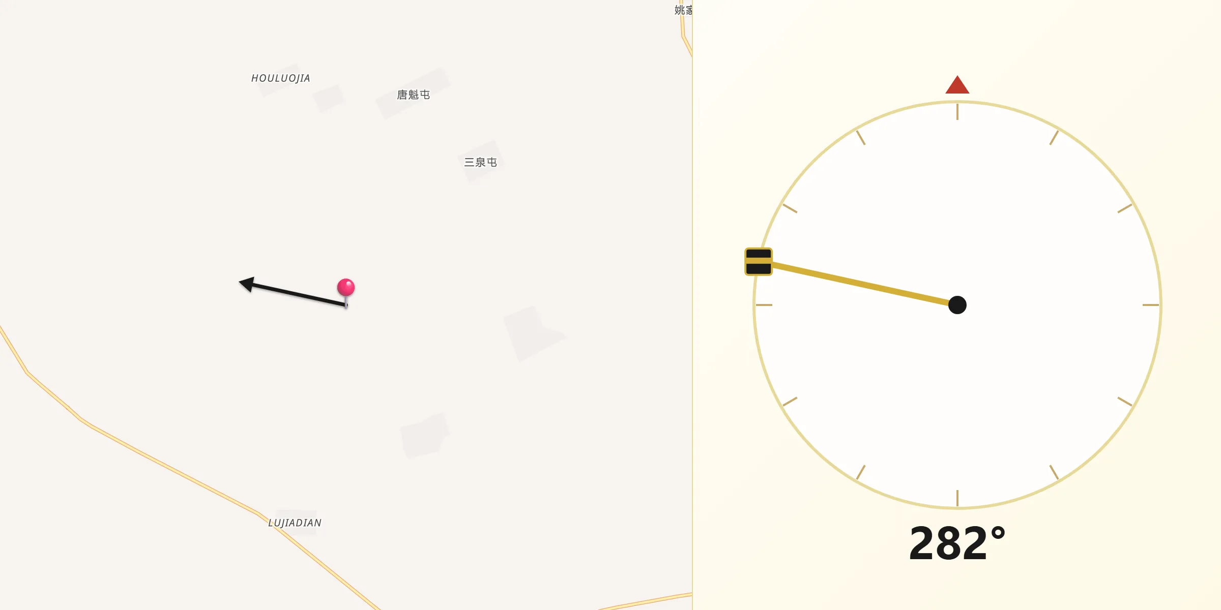 从安业村朝向麦加的方向