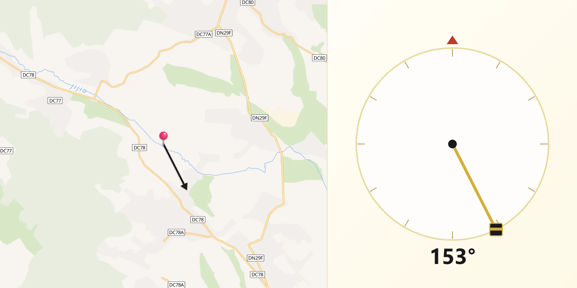 Direcția Qibla din Comuna Hilişeu-Horia