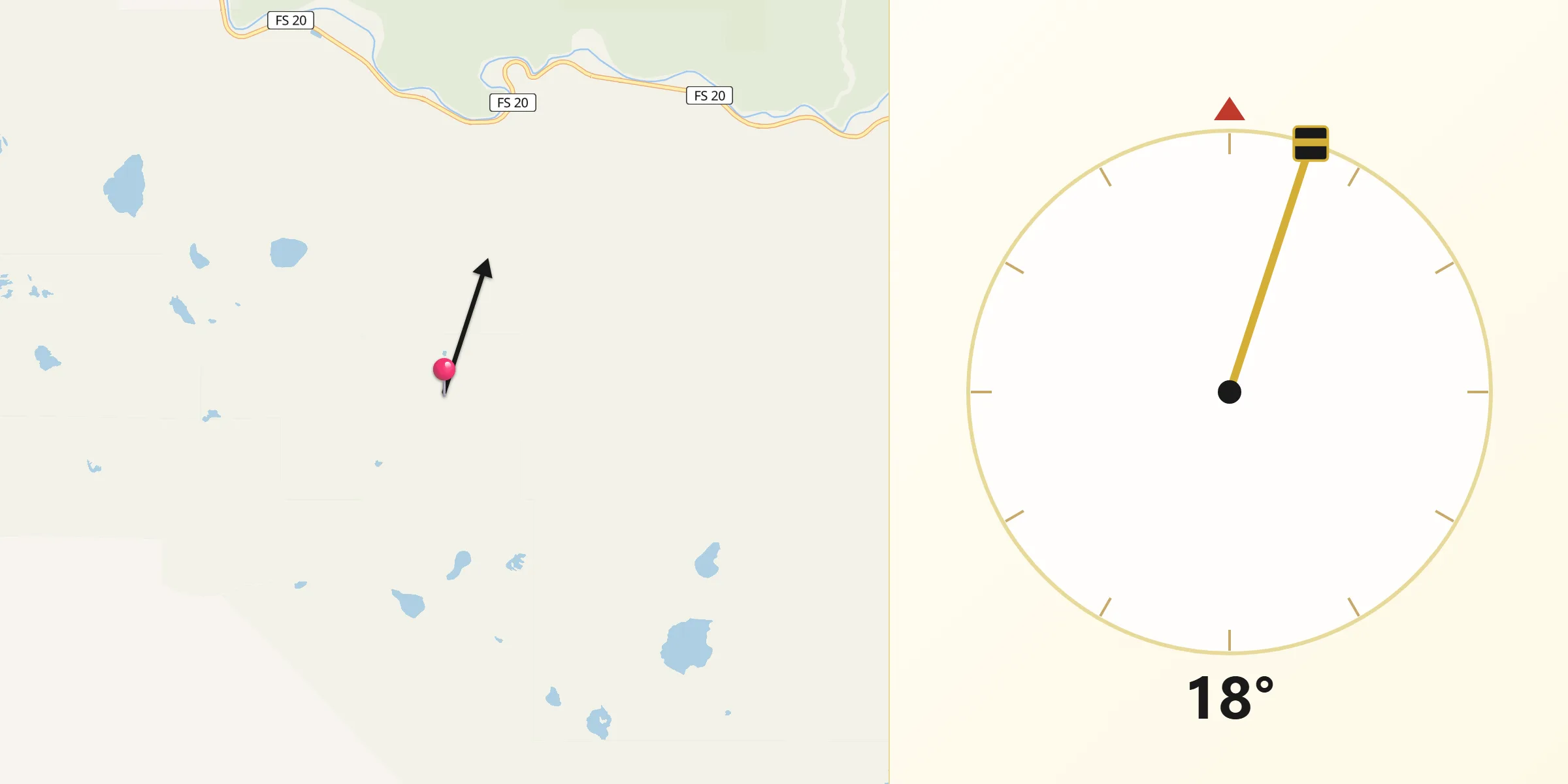 Qibla Direction from Snohomish County