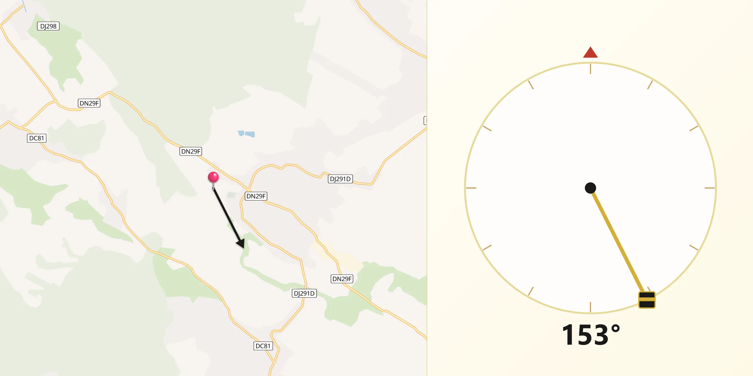 Direcția Qibla din Comuna Cristineşti