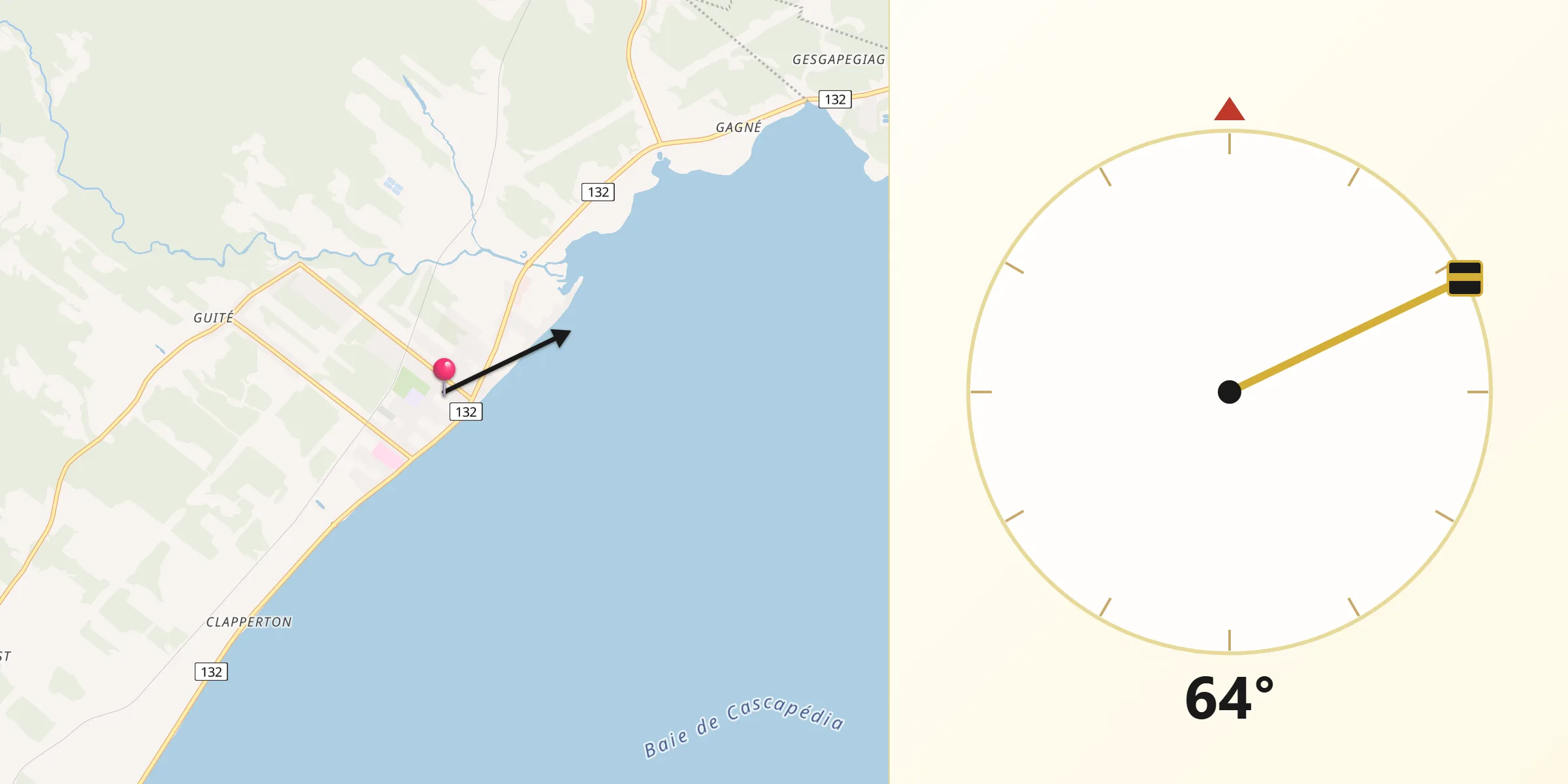 Qibla Direction from Maria