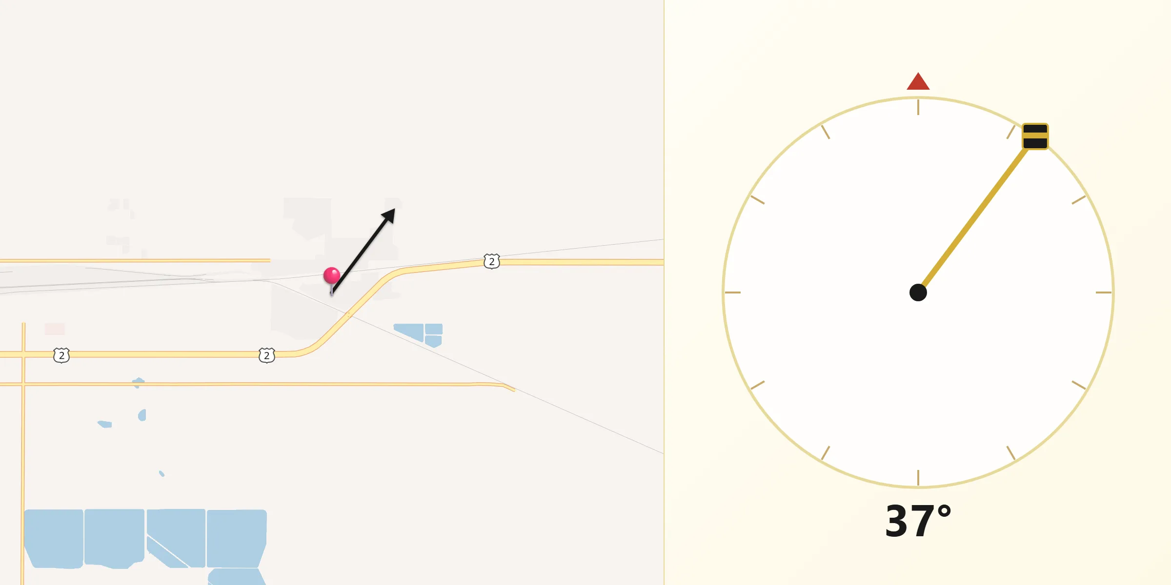 Qibla Direction from Surrey