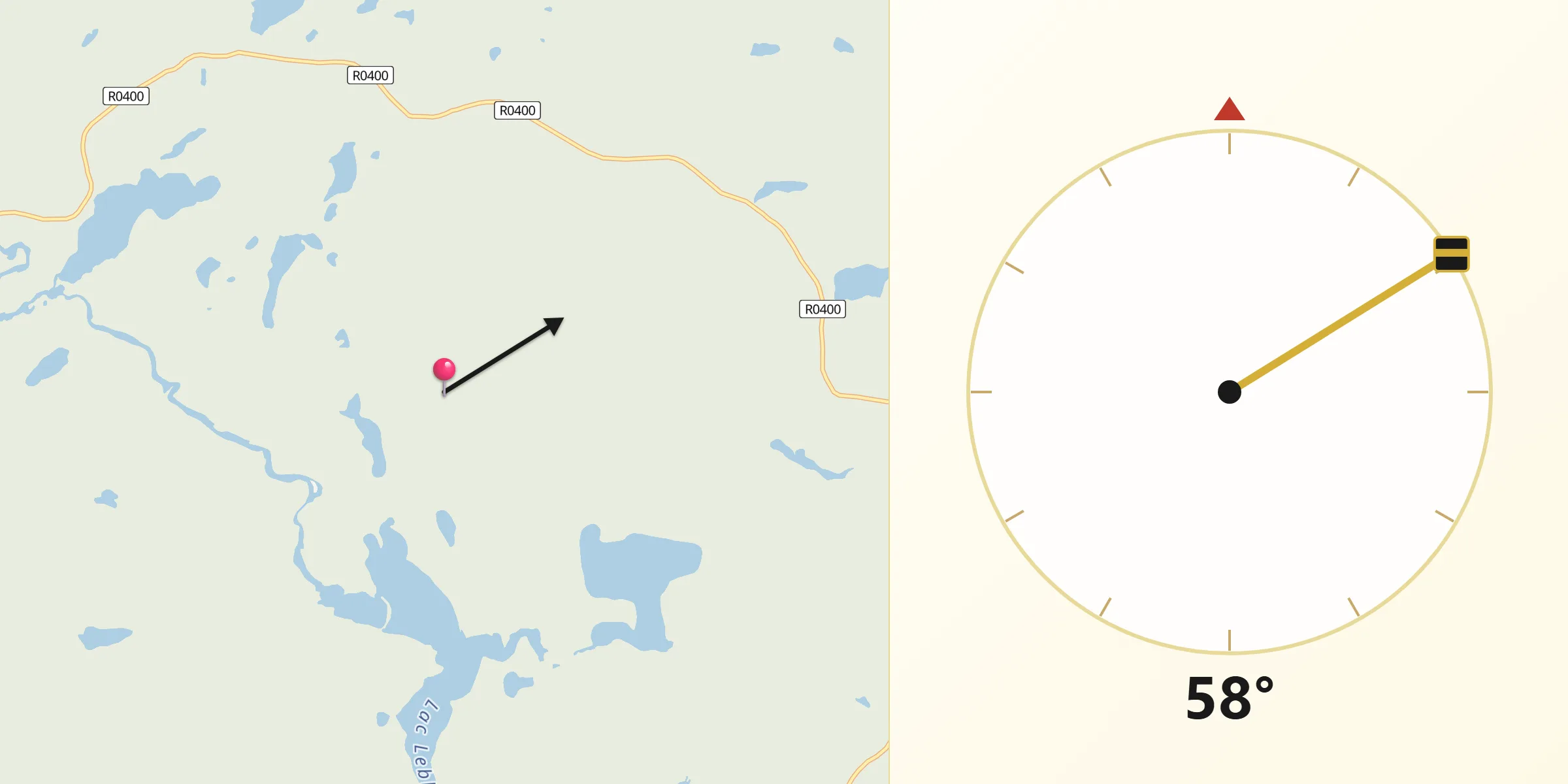Qibla Direction from Leblanc