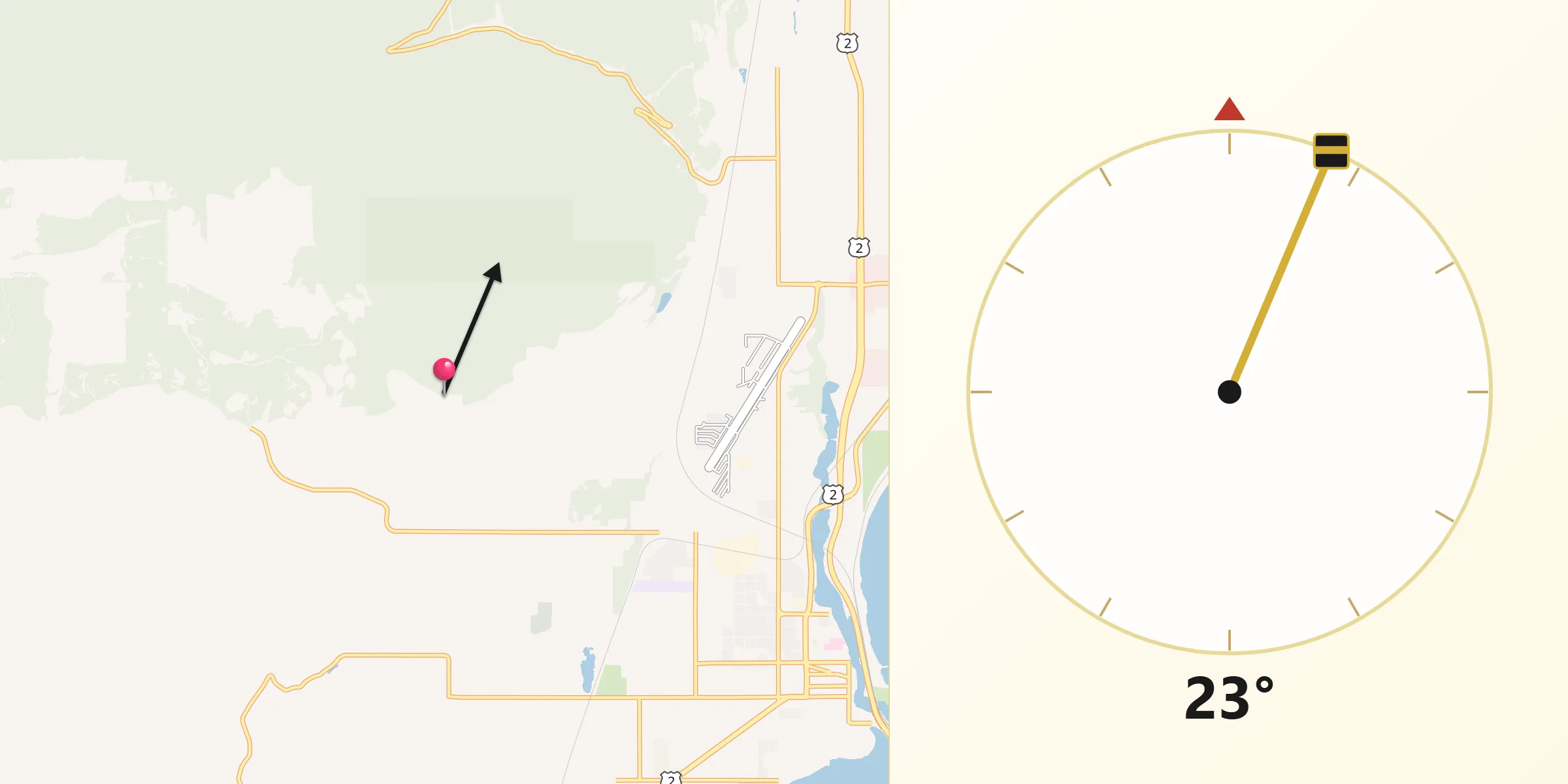 Qibla Direction from Bonner