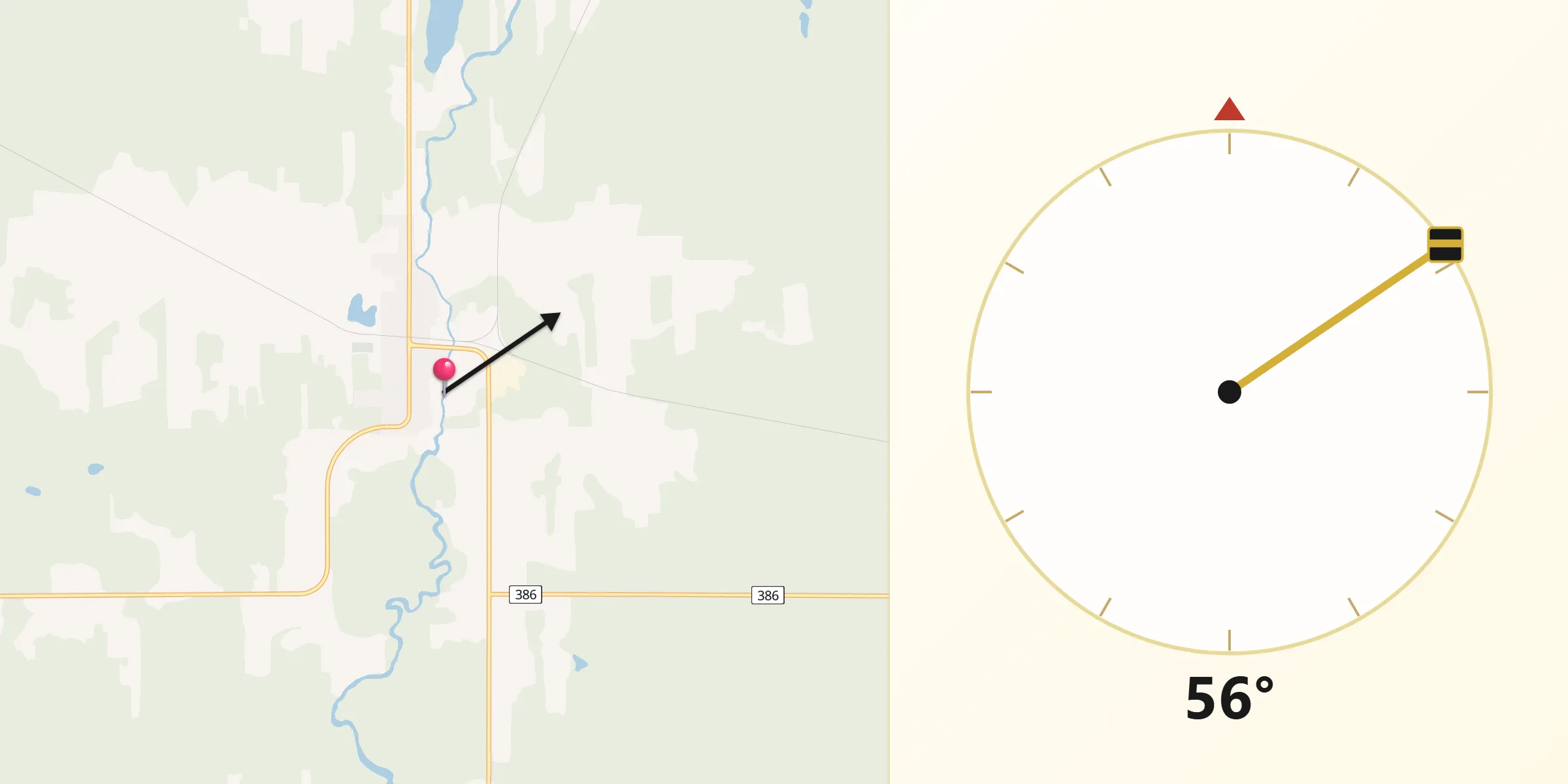 Qibla Direction from Barraute