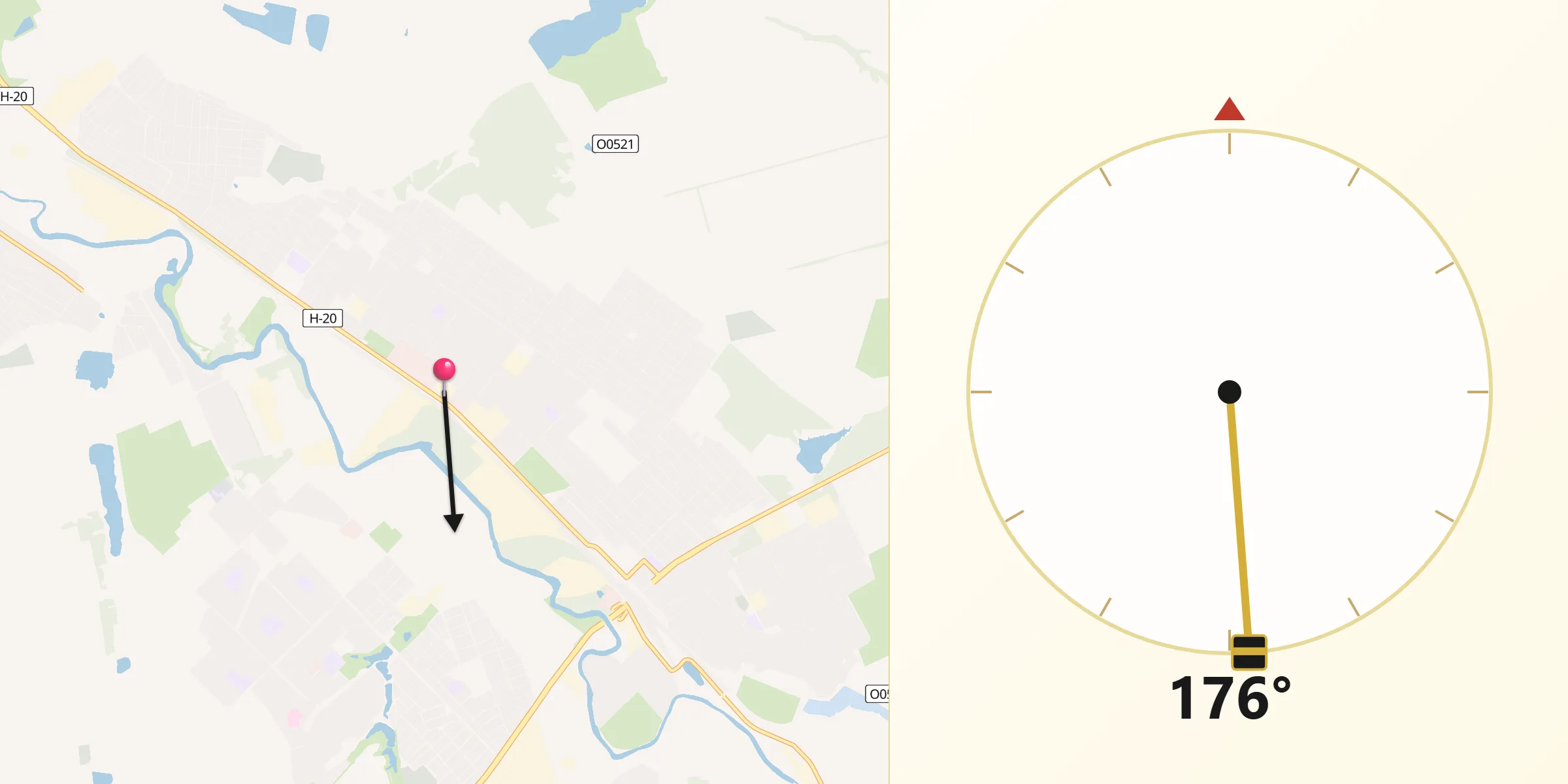 Напрямок Кібли з Костянтинівка