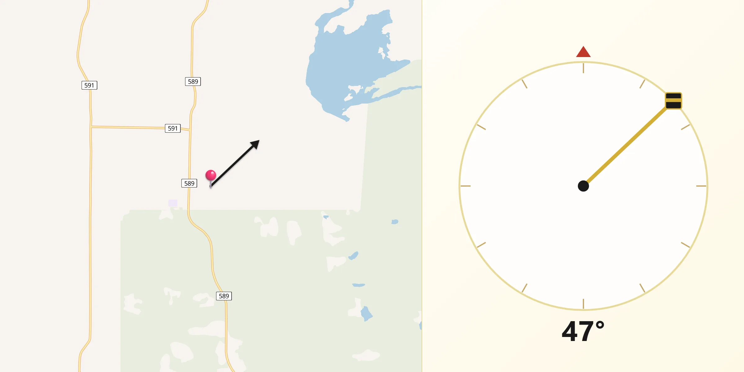 Qibla Direction from Lappe