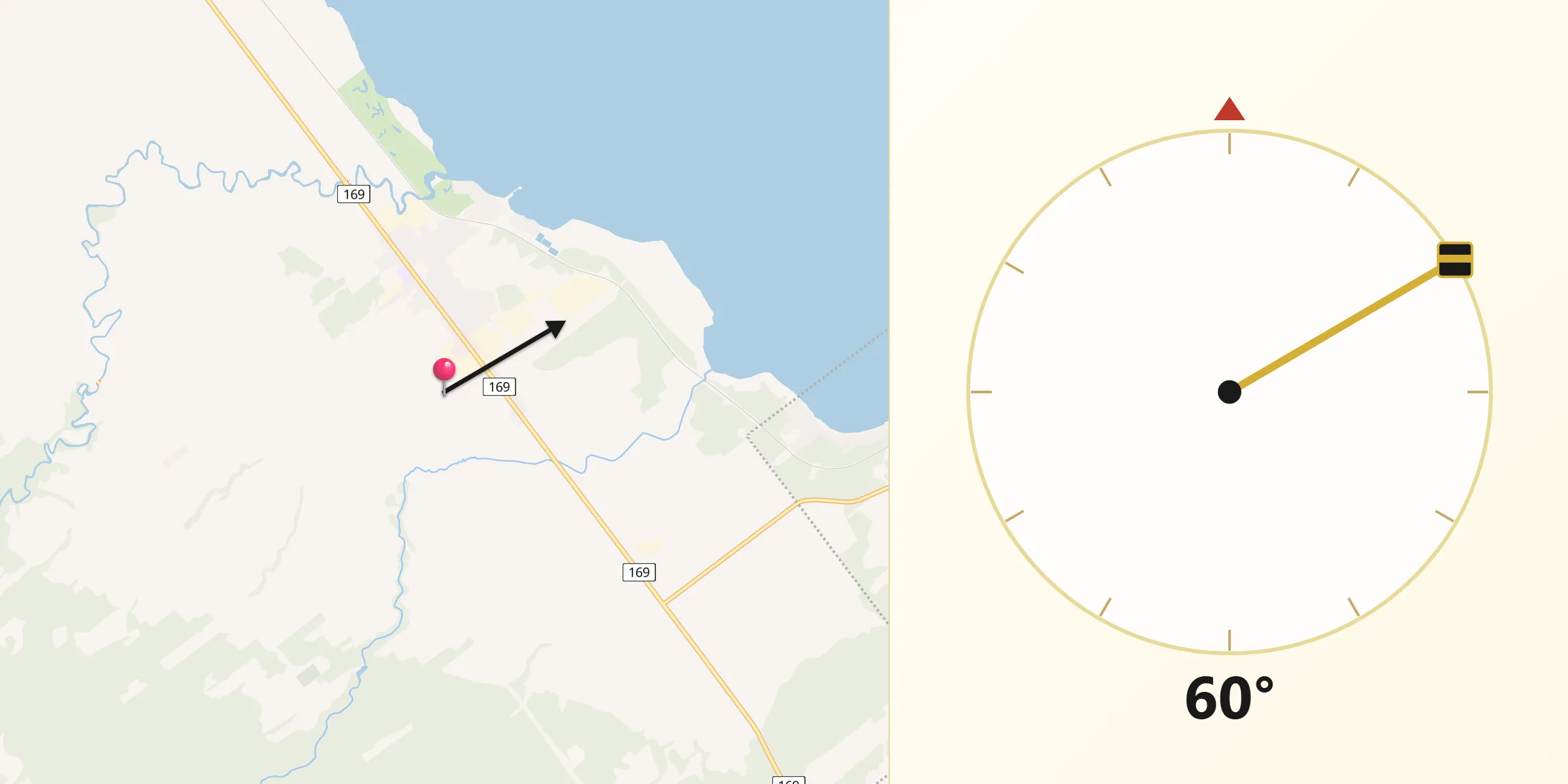 Qibla Direction from Saint-Prime