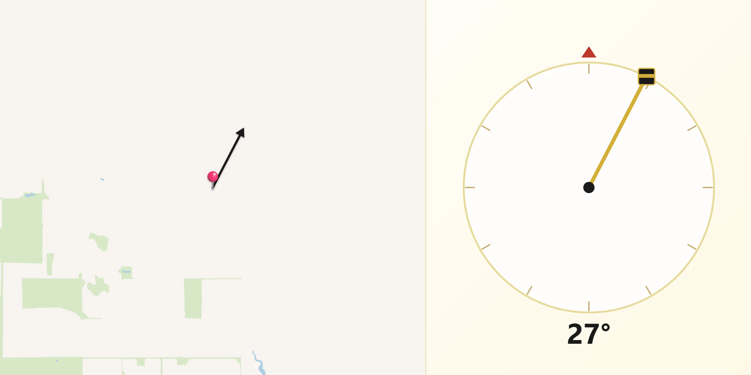 Qibla Direction from Toole