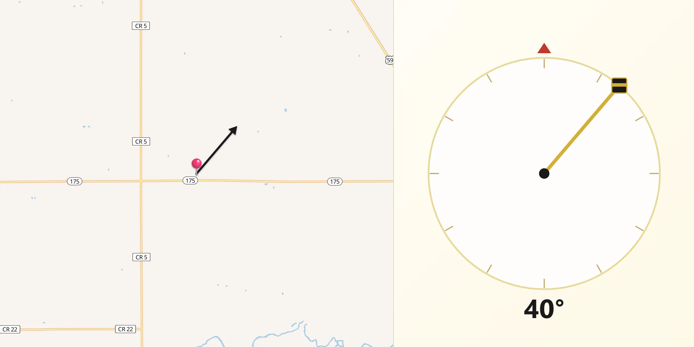 Qibla Direction from Kittson
