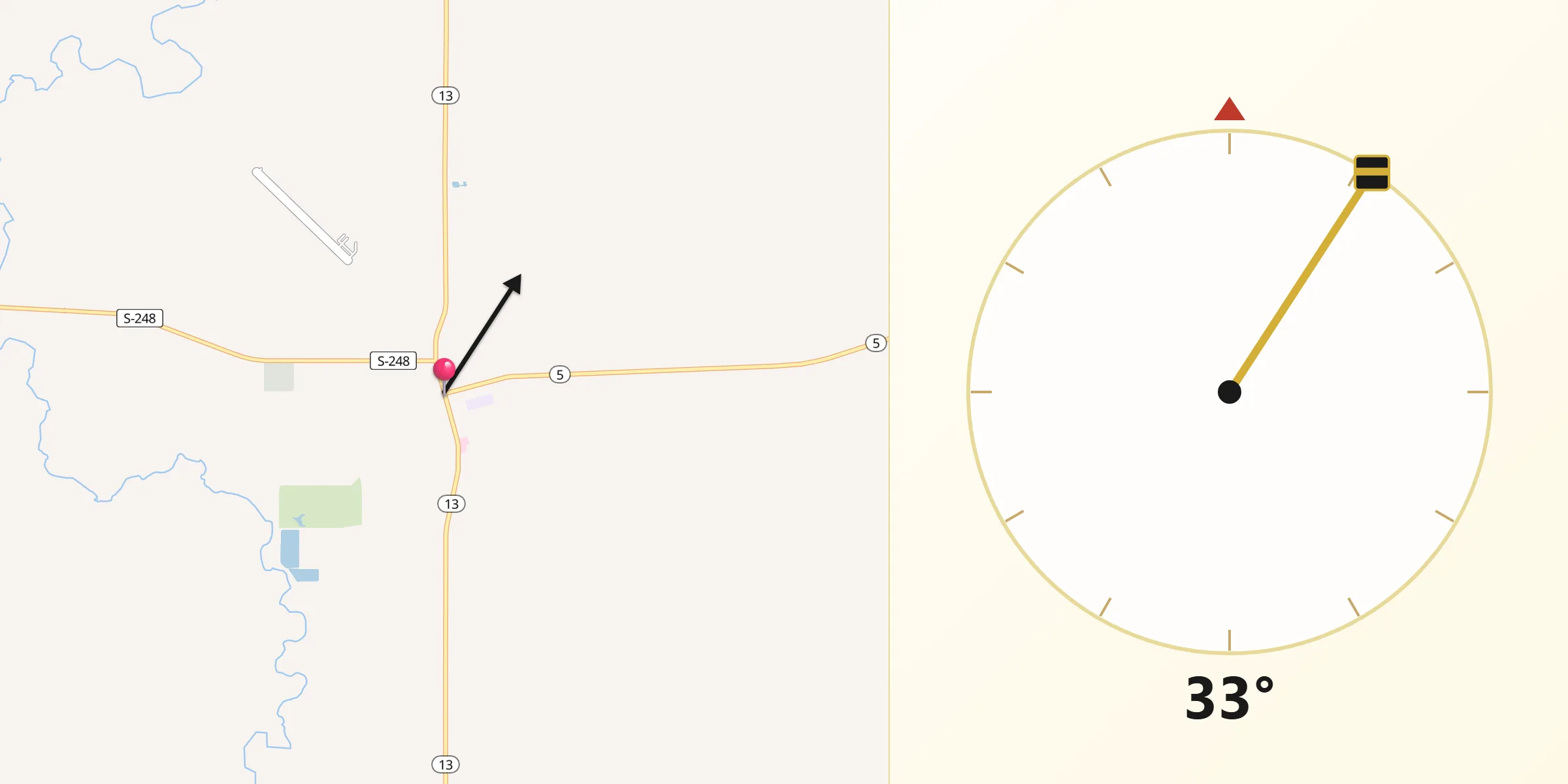 Qibla Direction from Scobey