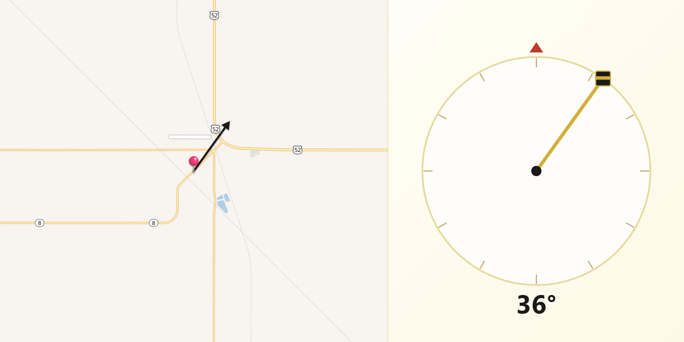 Qibla Direction from Bowbells