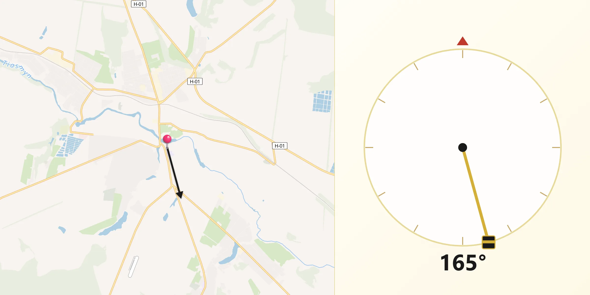 Напрямок Кібли з Кам'янка