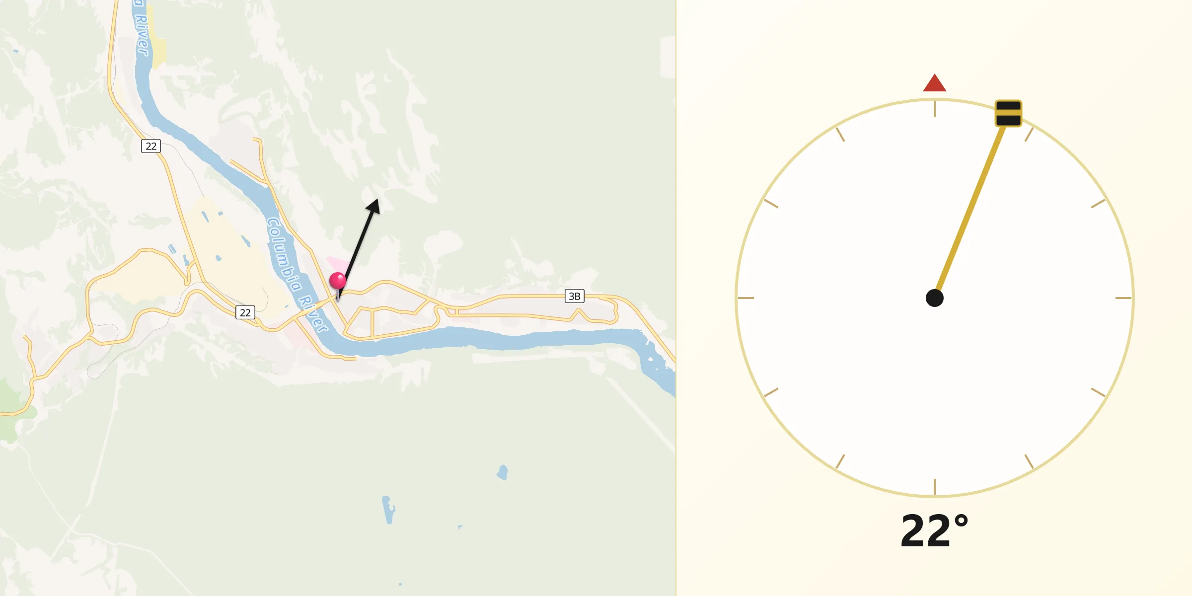 Qibla Direction from Trail