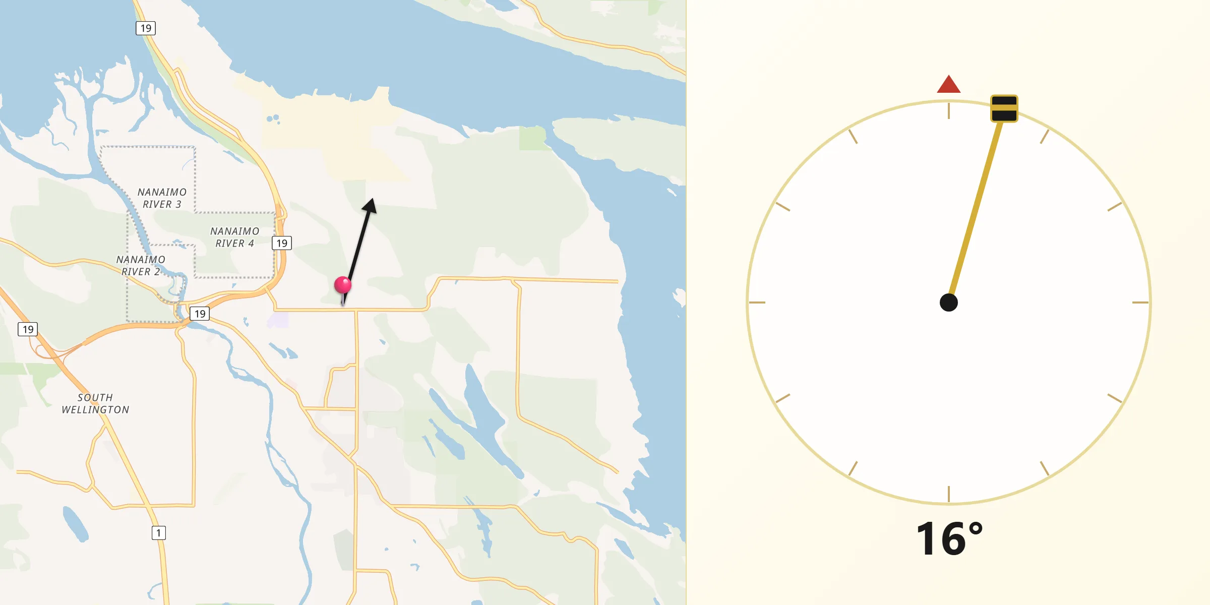 Qibla Direction from Cedar