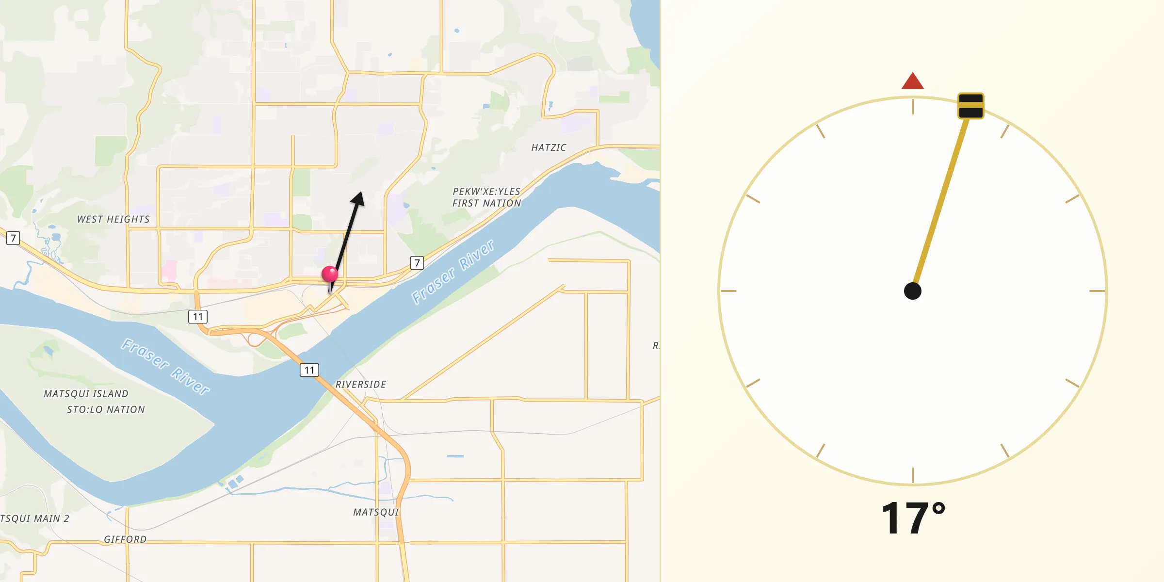 Qibla Direction from Mission