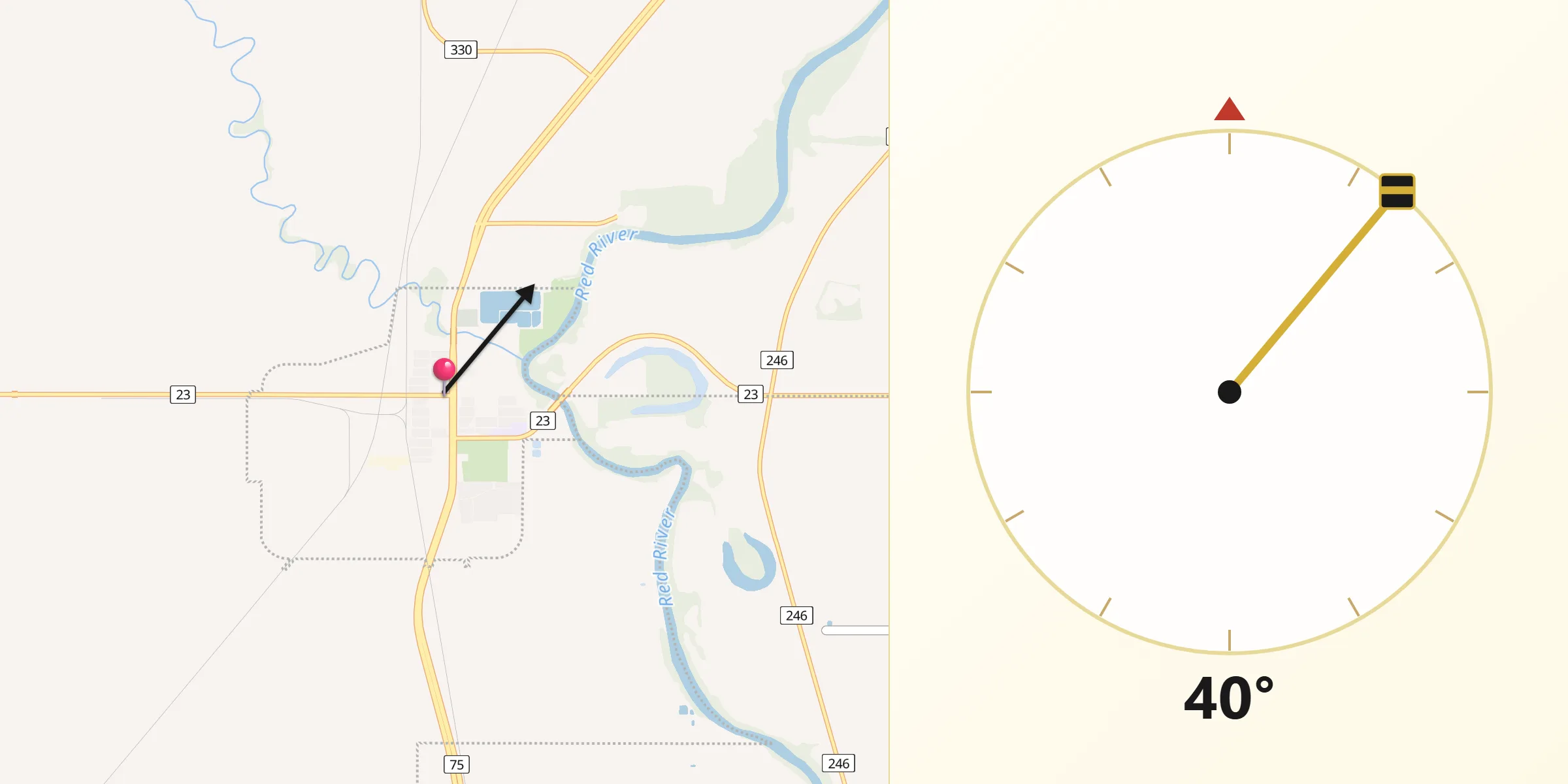 Qibla Direction from Morris