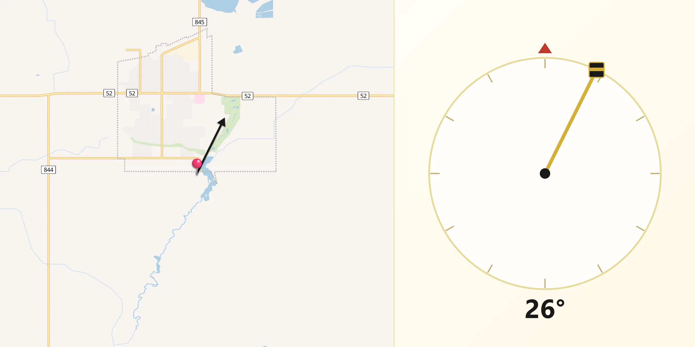 Qibla Direction from Raymond