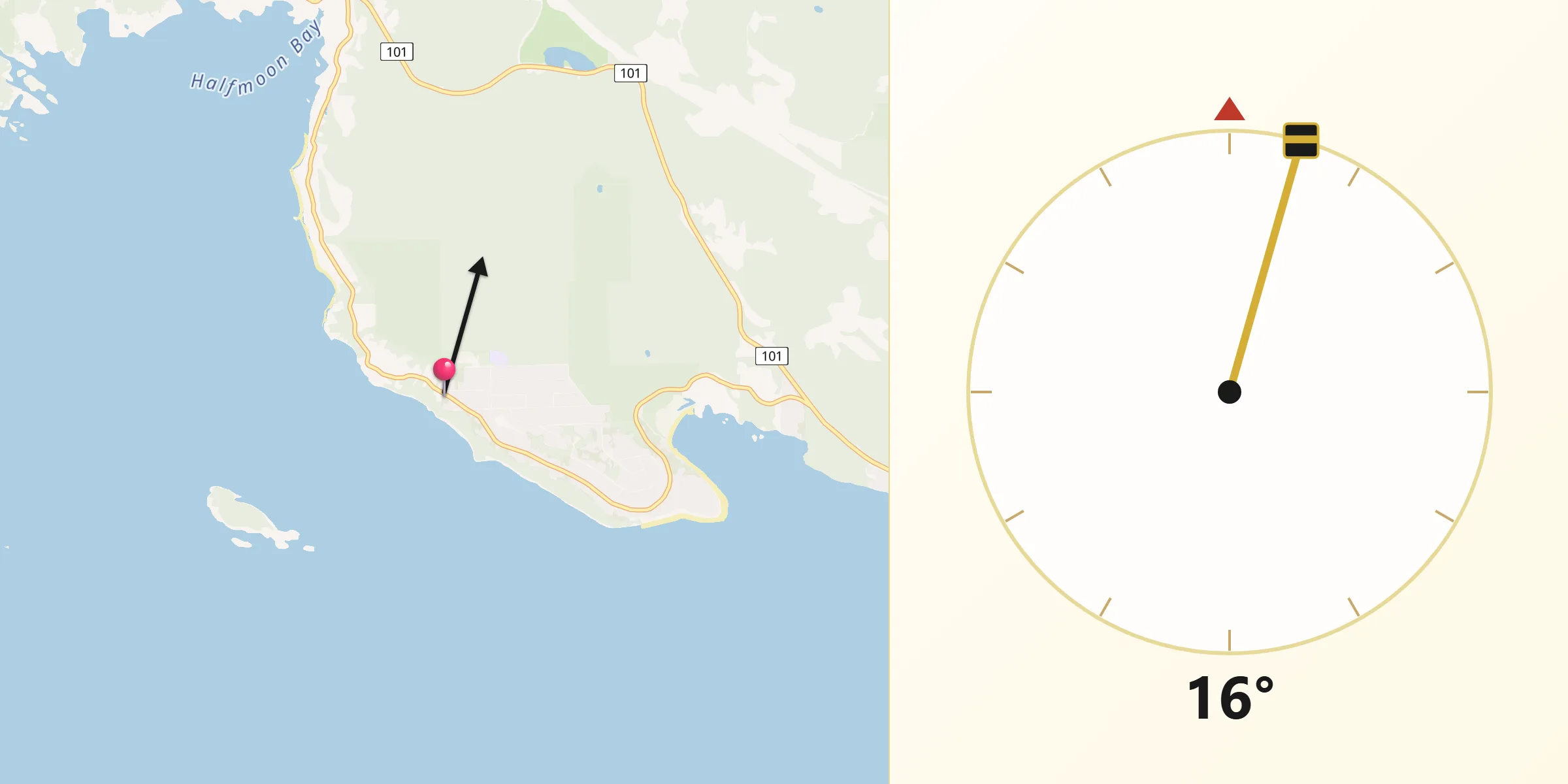 Qibla Direction from Welcome Beach