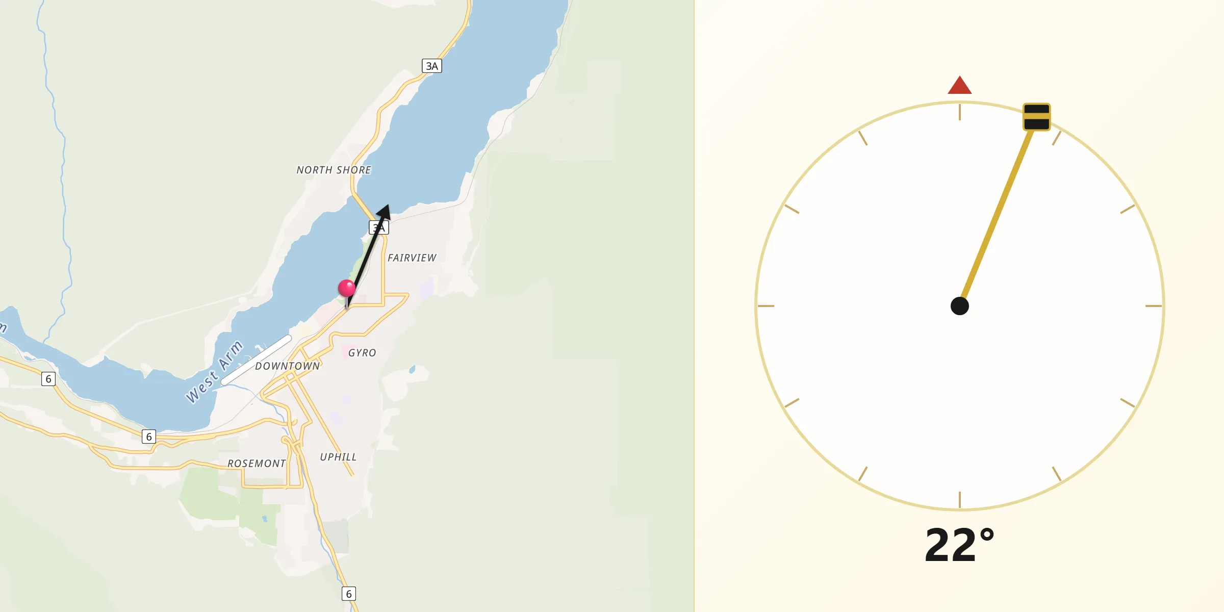 Qibla Direction from Nelson
