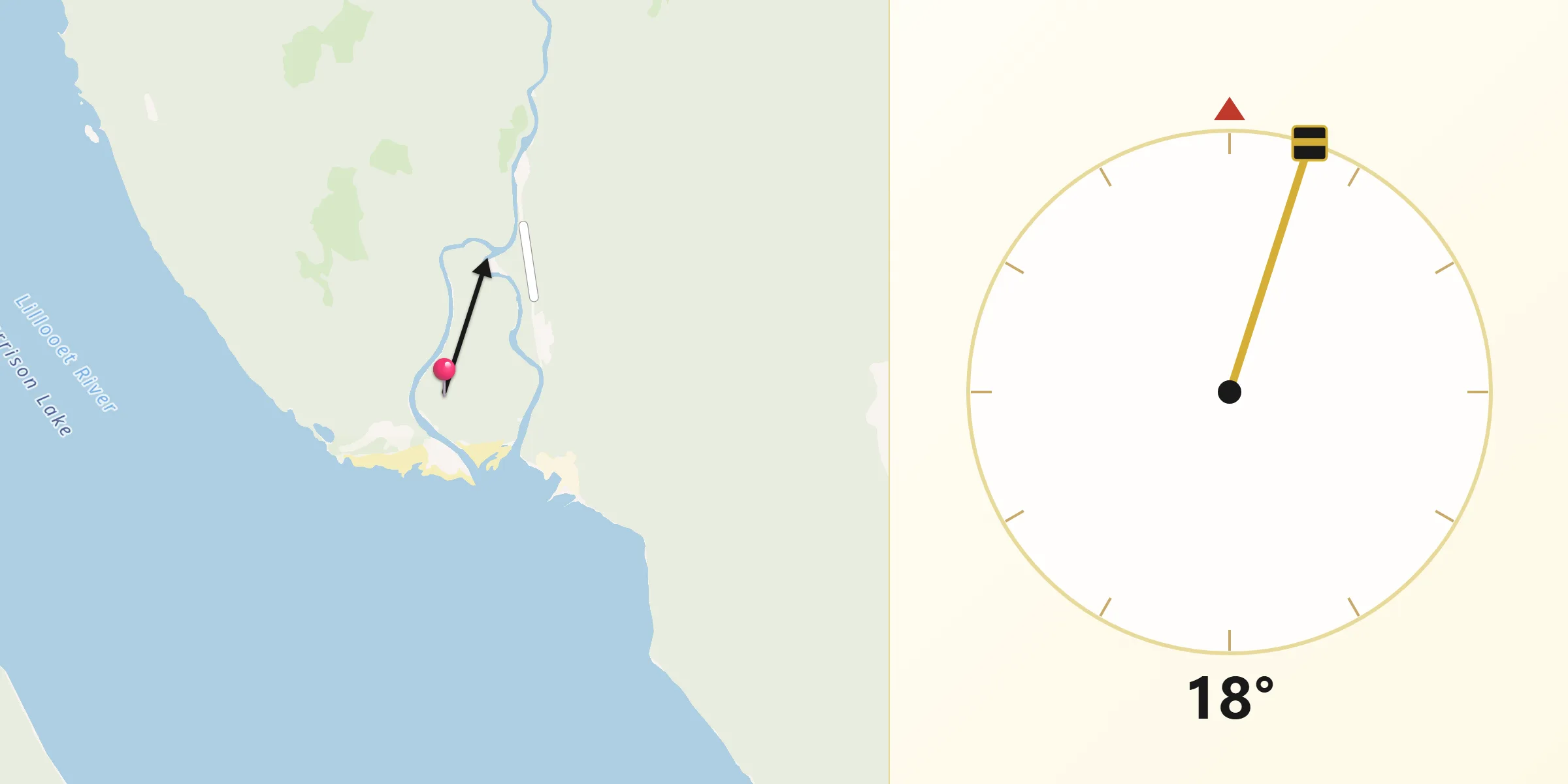 Qibla Direction from Fraser Valley Regional