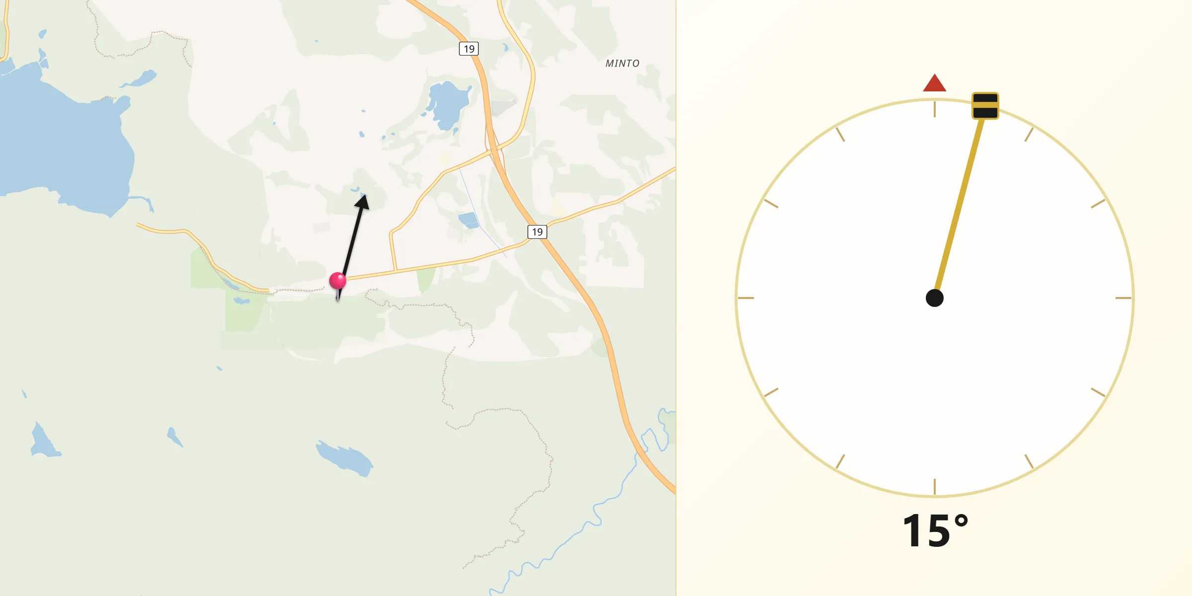 Qibla Direction from Cumberland