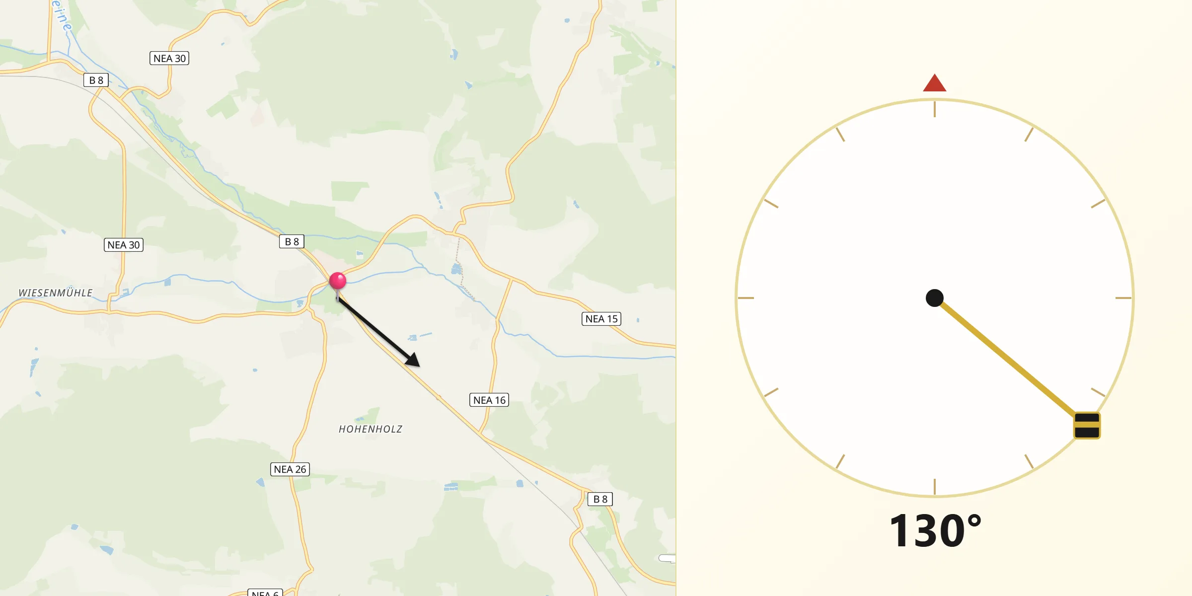 Drejtimi i Qibles nga Langenfeld
