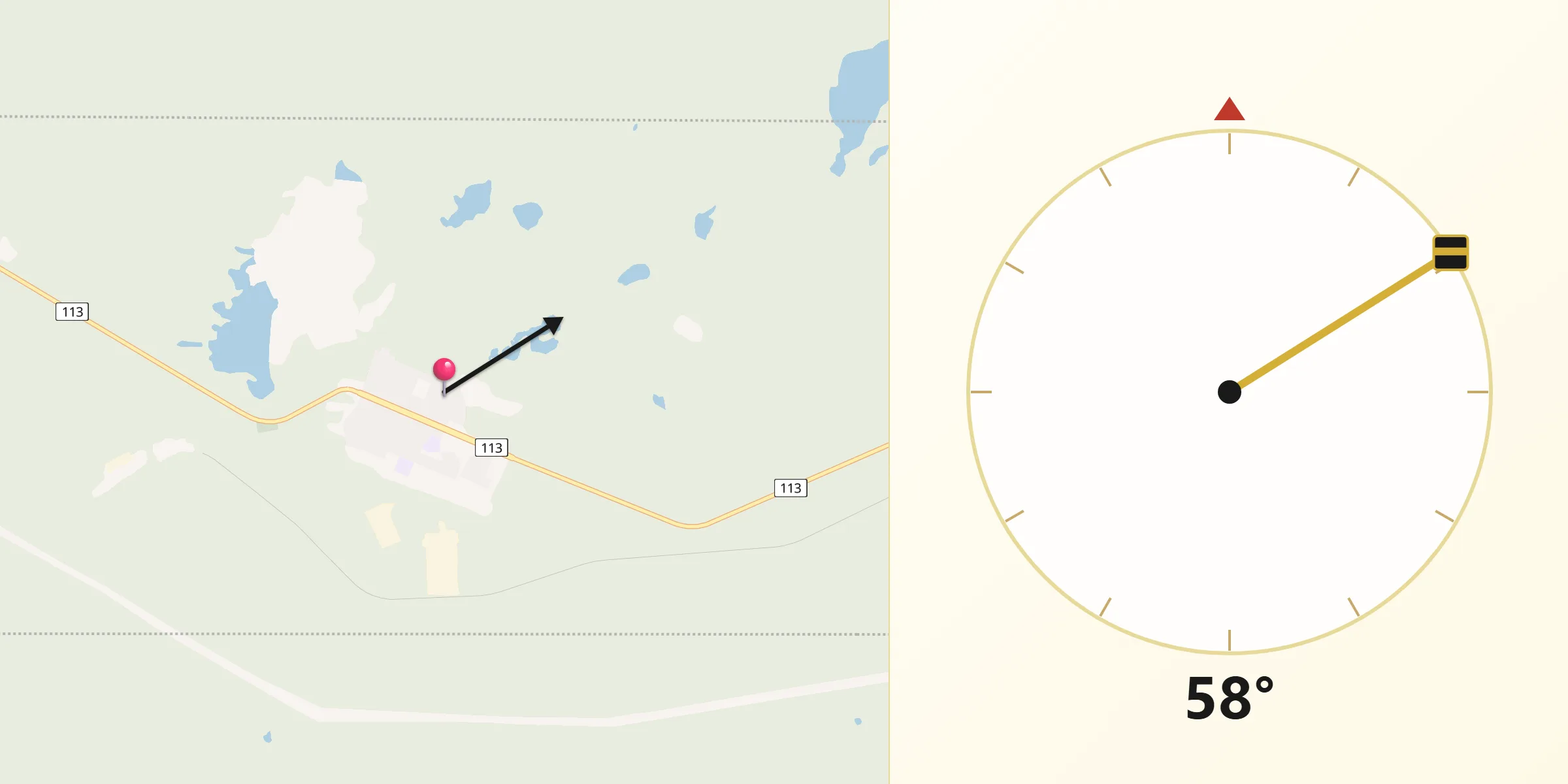 Qibla Direction from Chapais