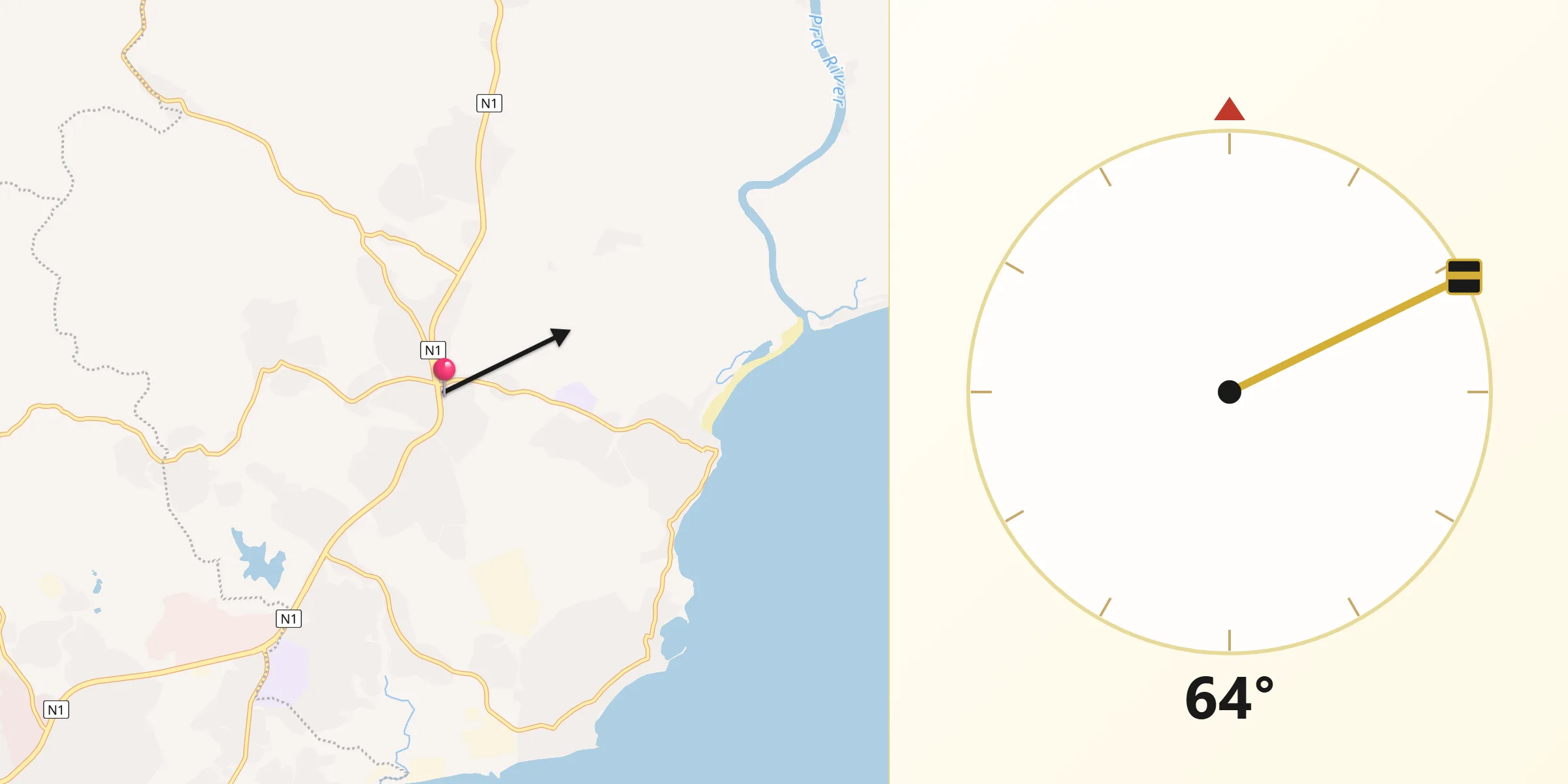 Alkibla daga Shama Junction zuwa Makka