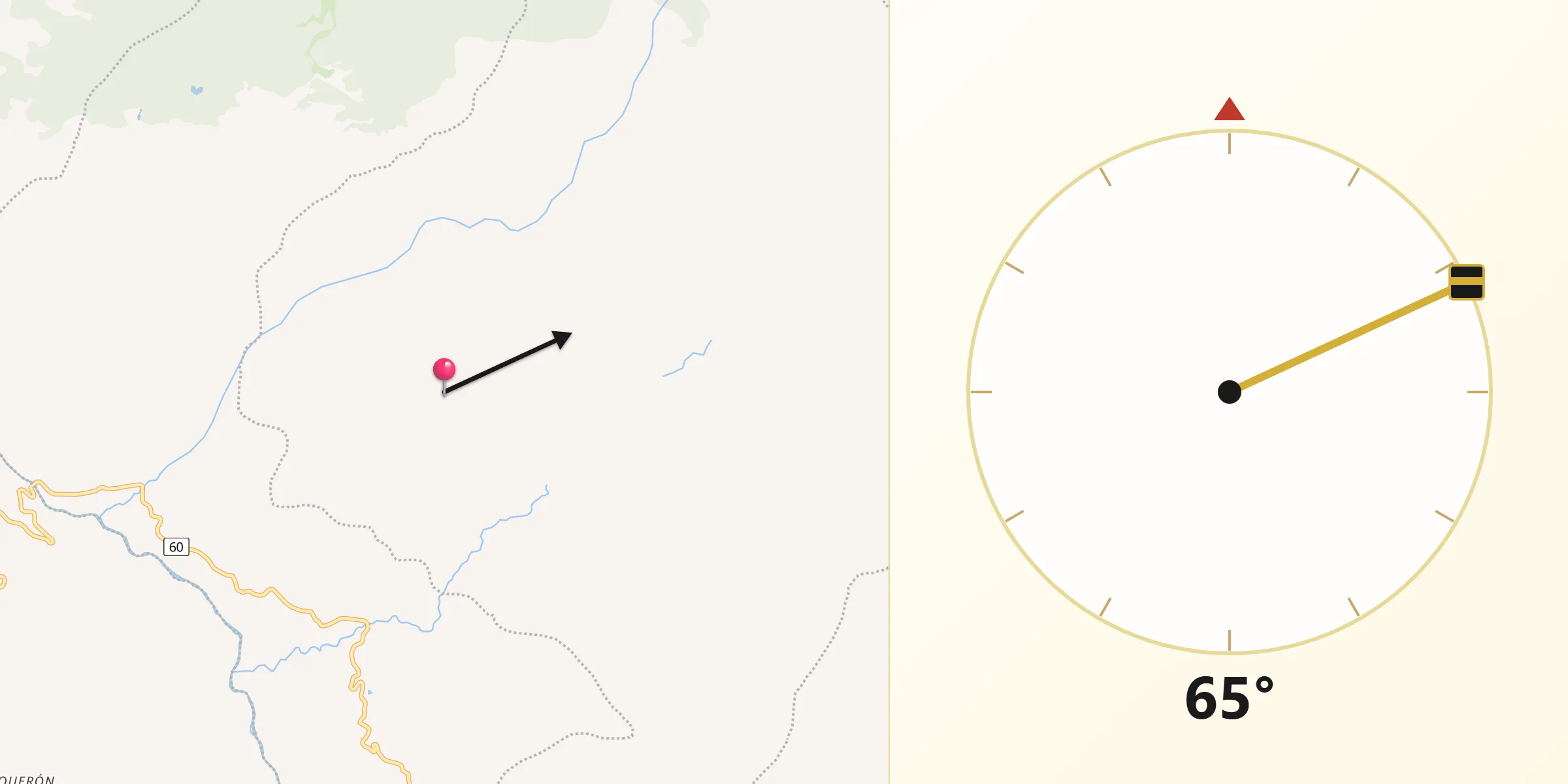 Dirección de la Qibla desde San Eduardo