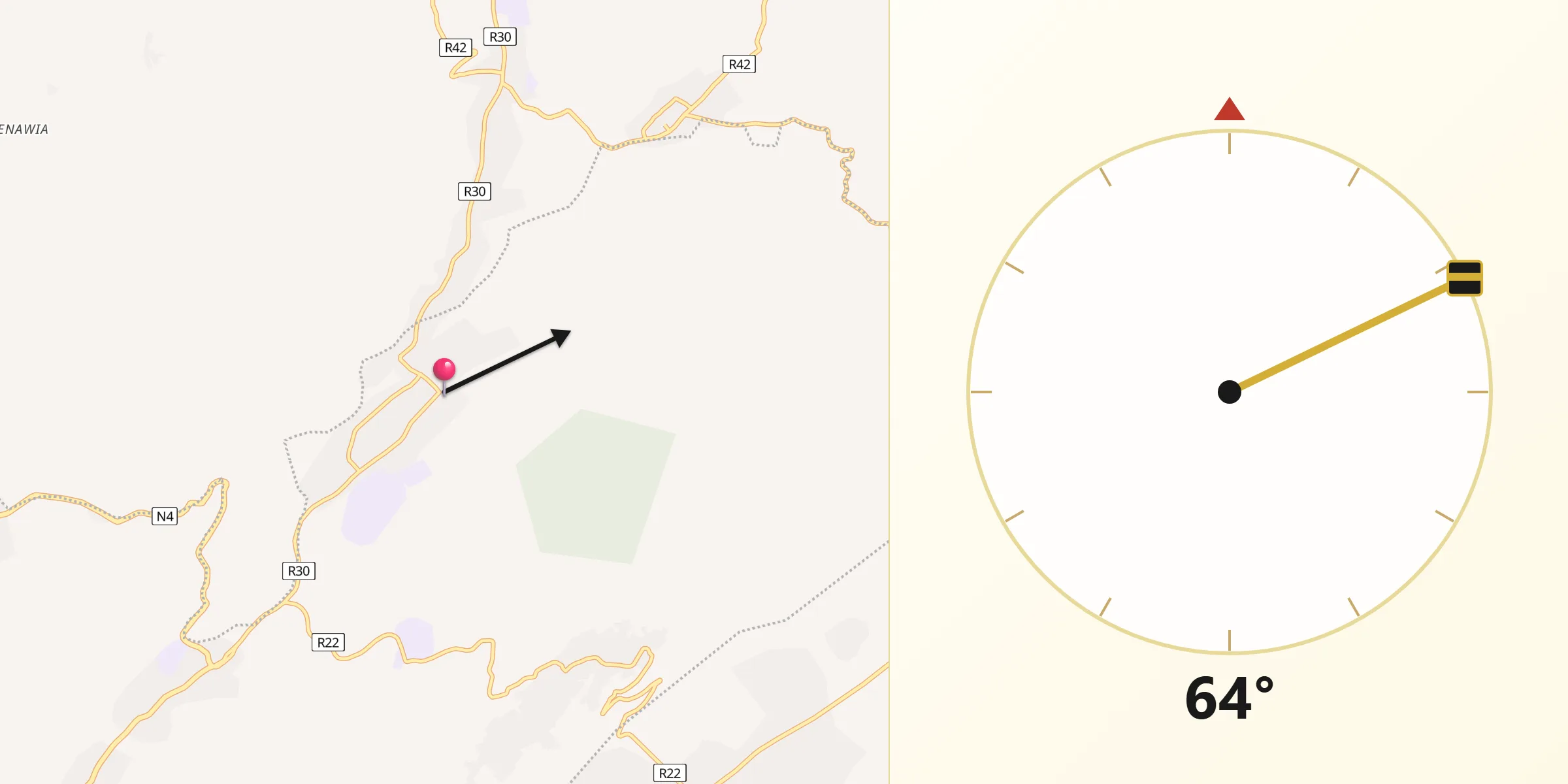 Alkibla daga Akropong zuwa Makka
