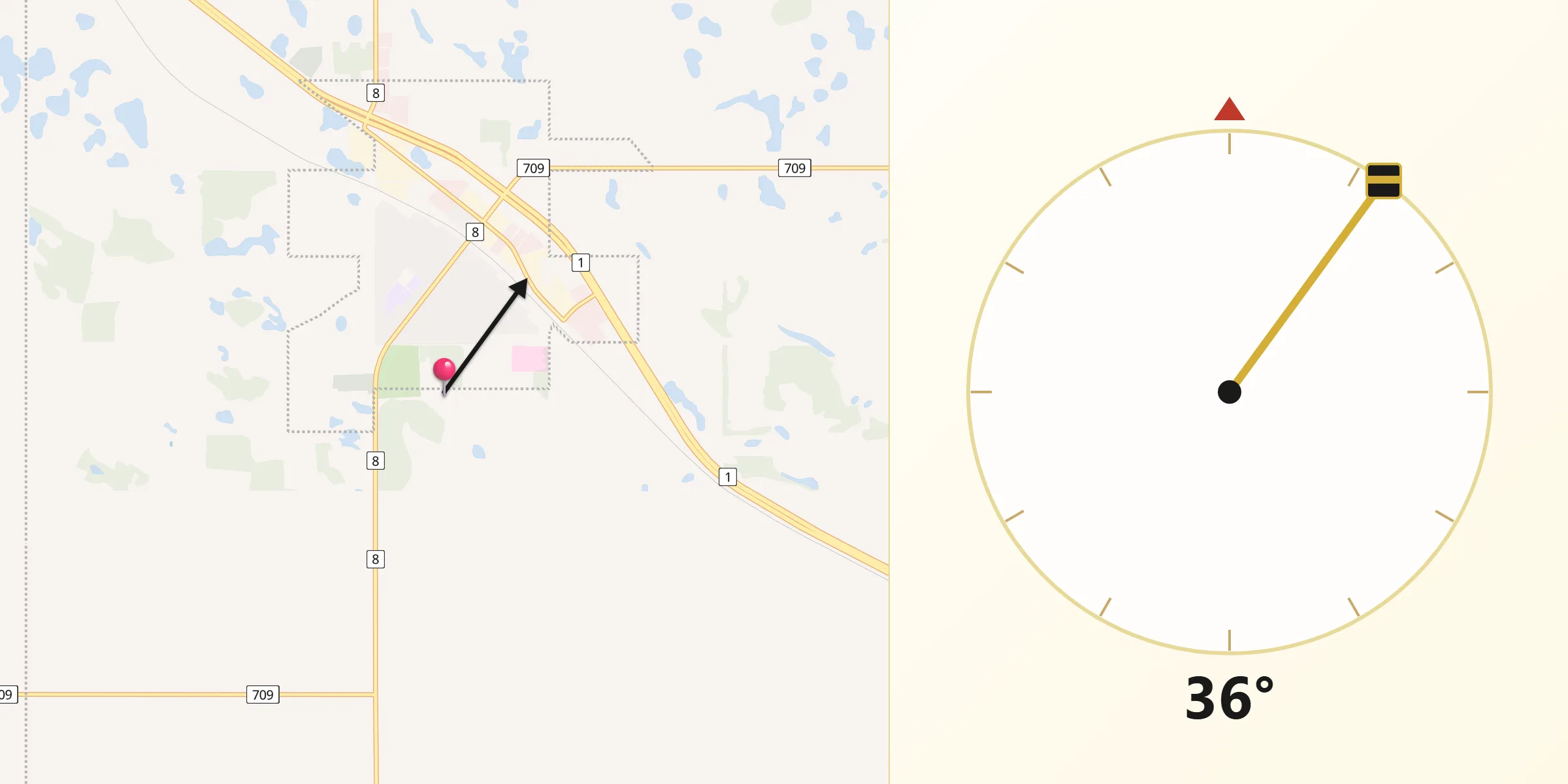 Qibla Direction from Moosomin