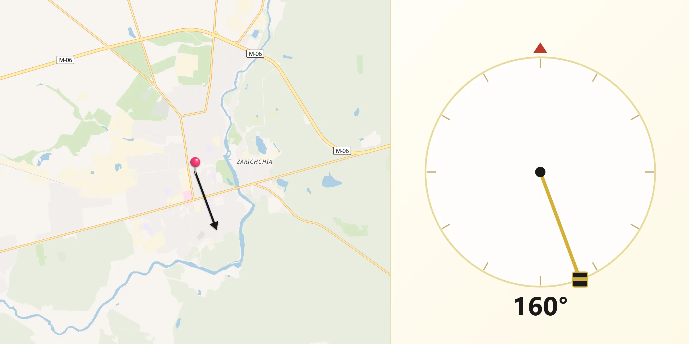 Напрямок Кібли з Коростишів