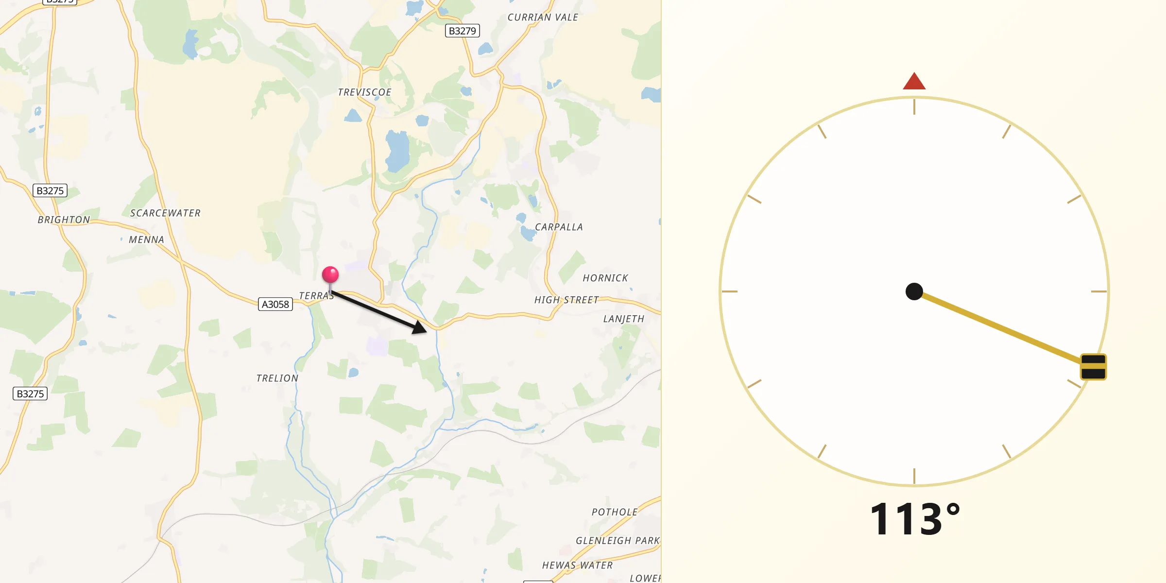 Qibla Direction from Saint Stephen