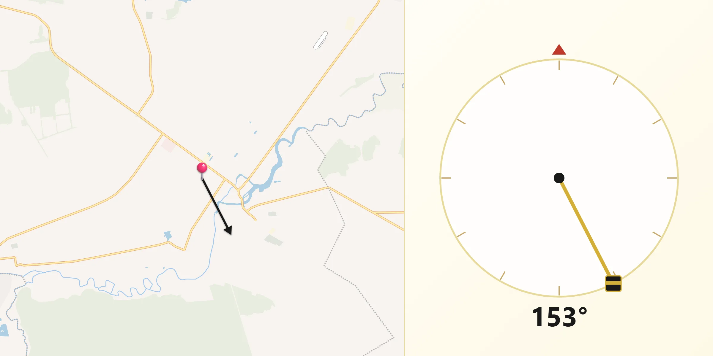 Напрямок Кібли з Берестечко