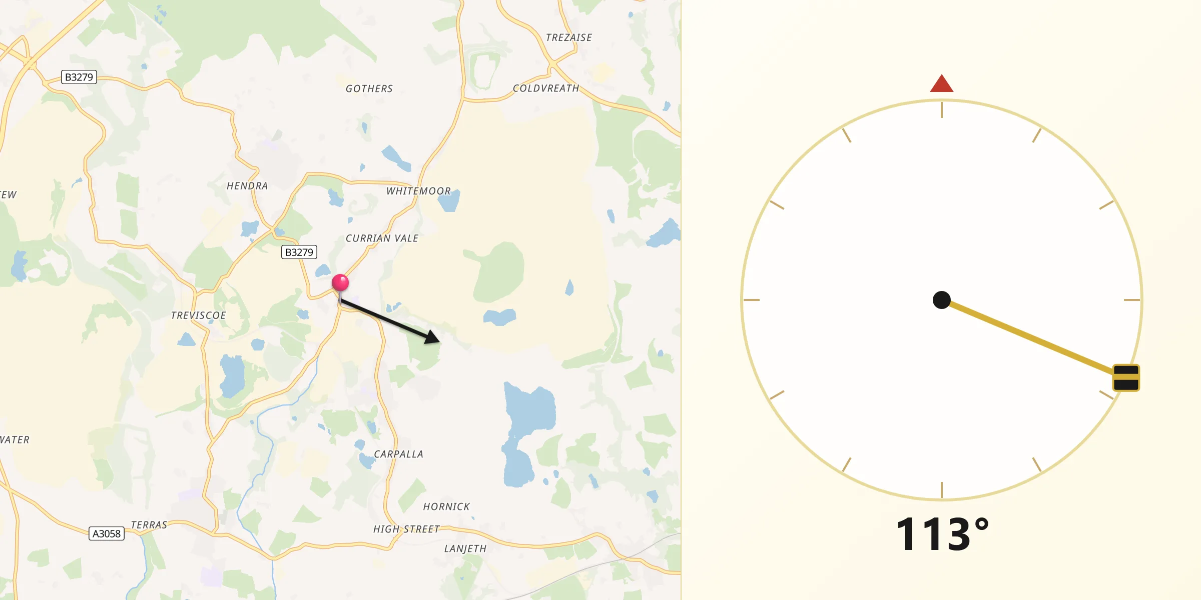 Qibla Direction from Nanpean
