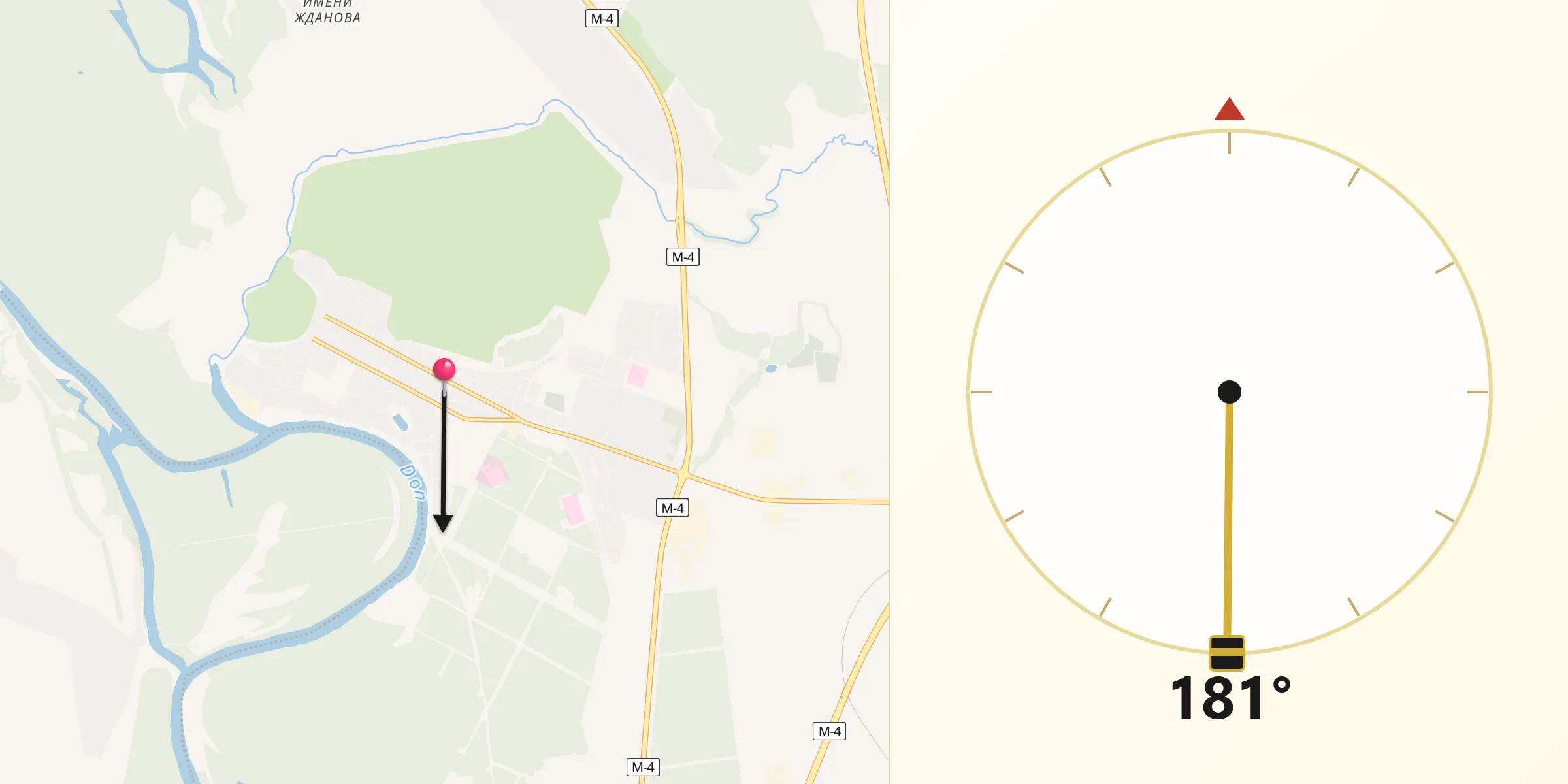 Направление Киблы из Павловск