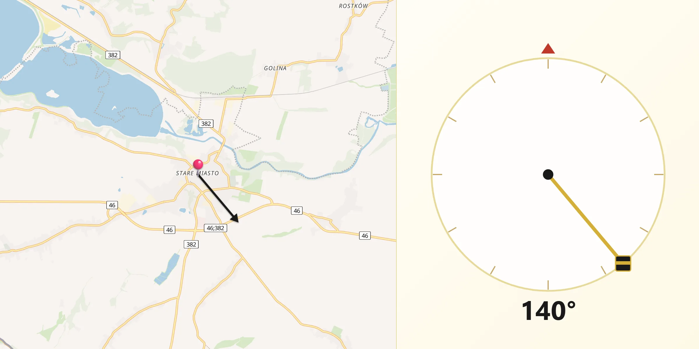 Kierunek Qibla z Paczków