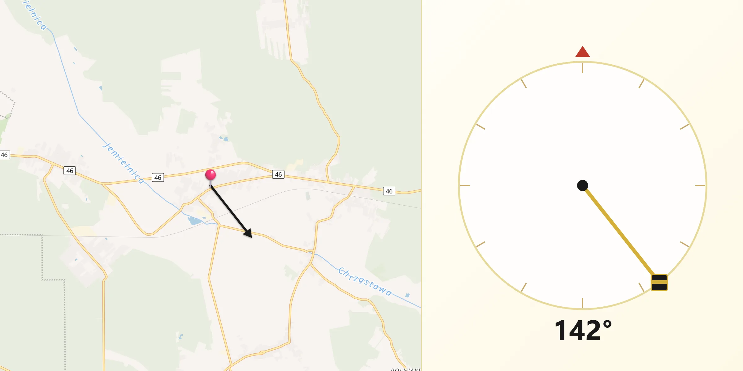 Kierunek Qibla z Chrząstowice