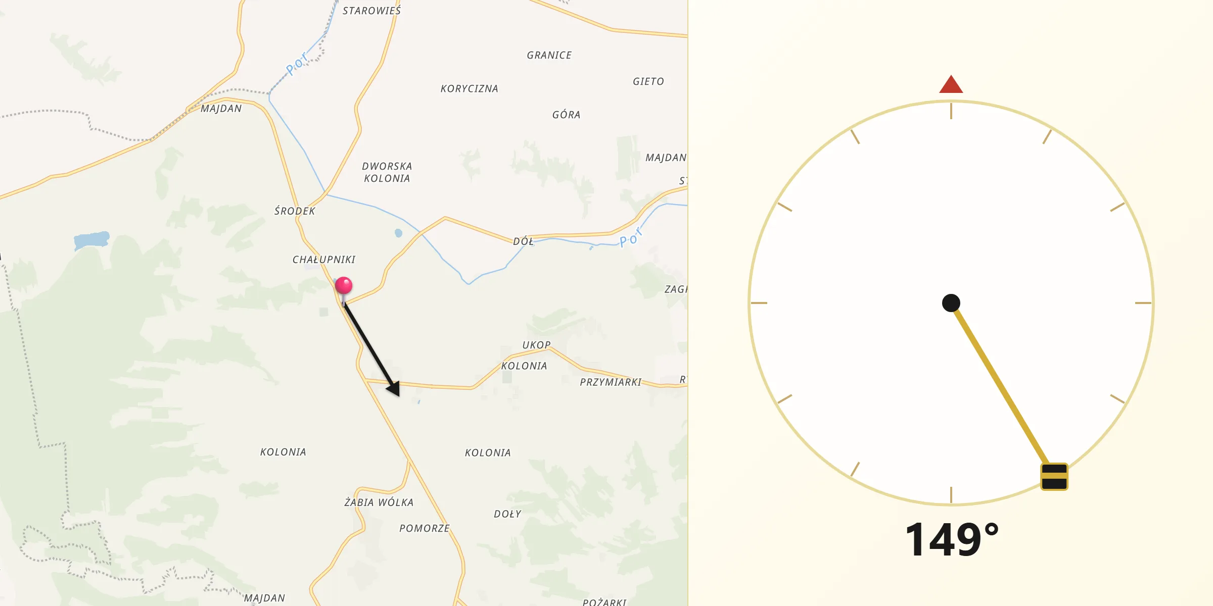 Kierunek Qibla z Radecznica