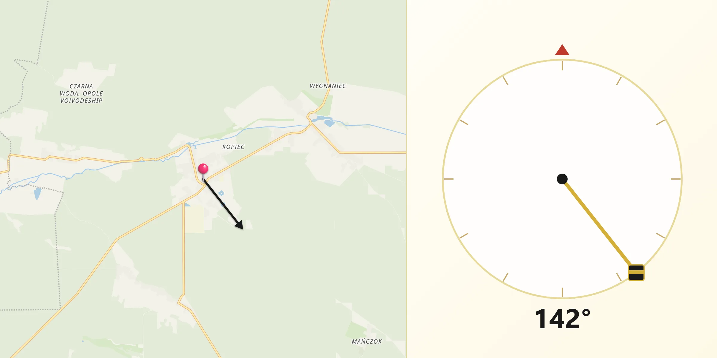 Kierunek Qibla z Murów