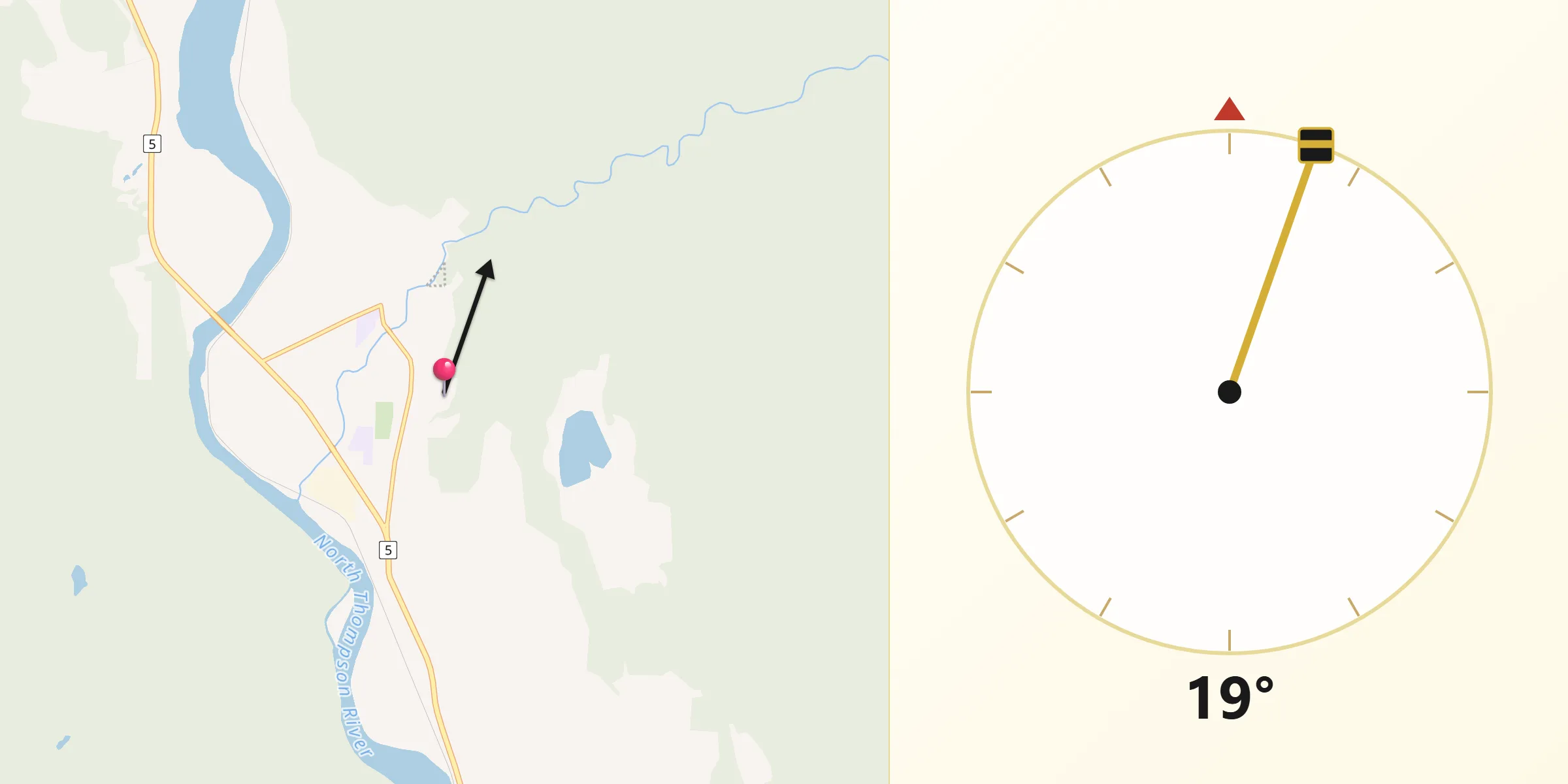 Qibla Direction from Barrière