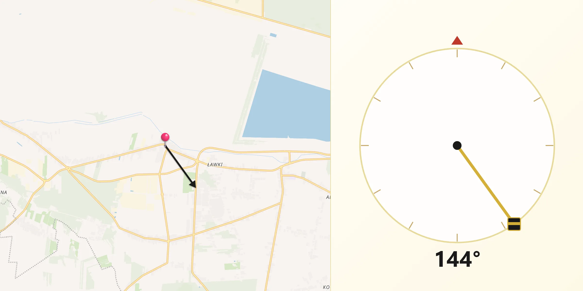 Kierunek Qibla z Kleszczów