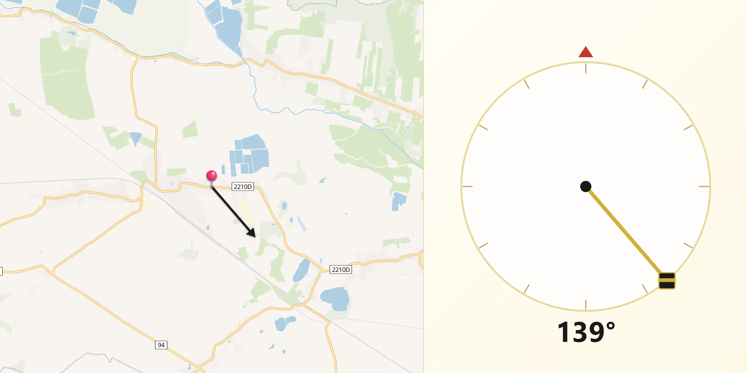 Kierunek Qibla z Miłkowice