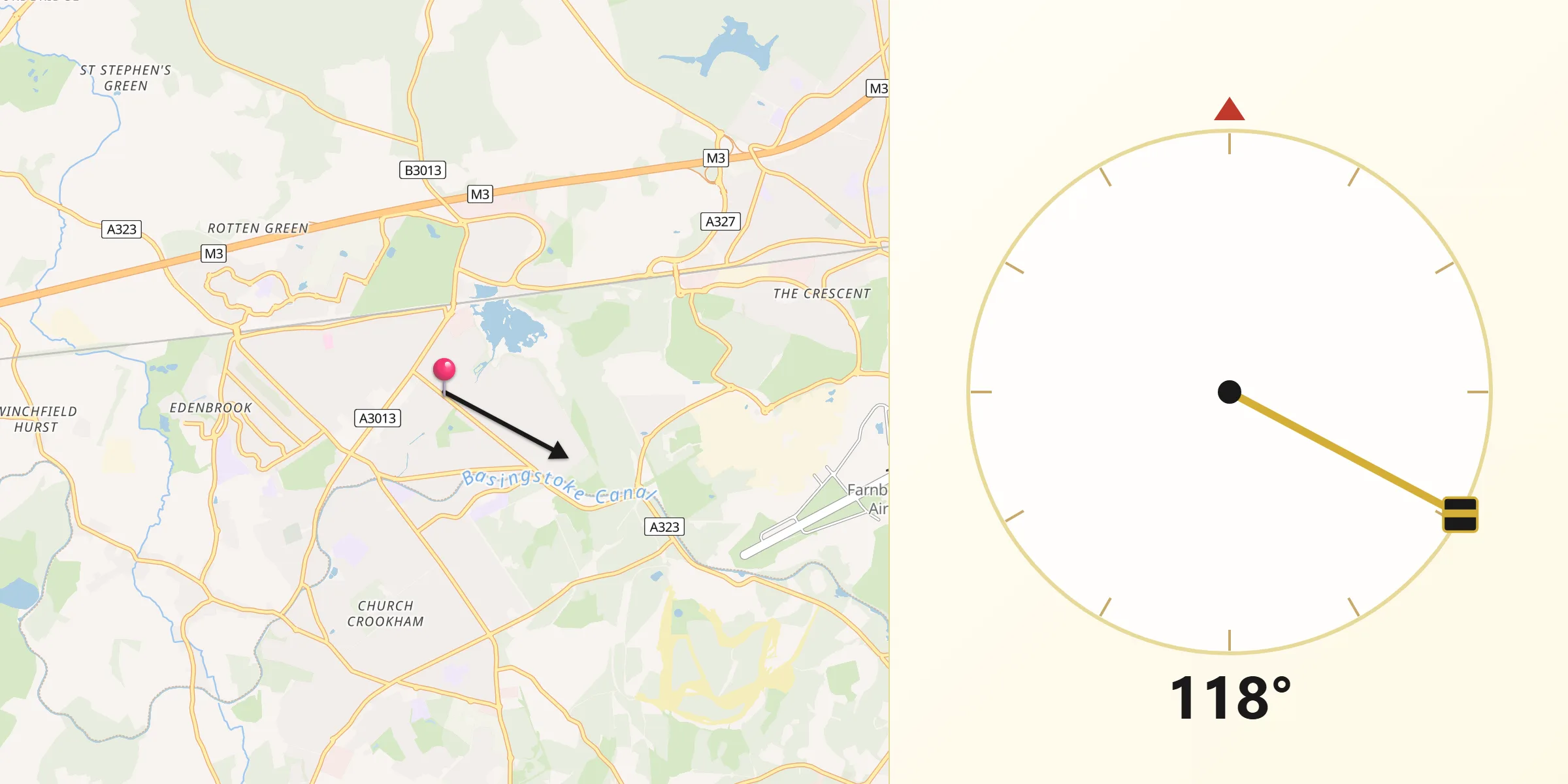 Qibla Direction from Fleet