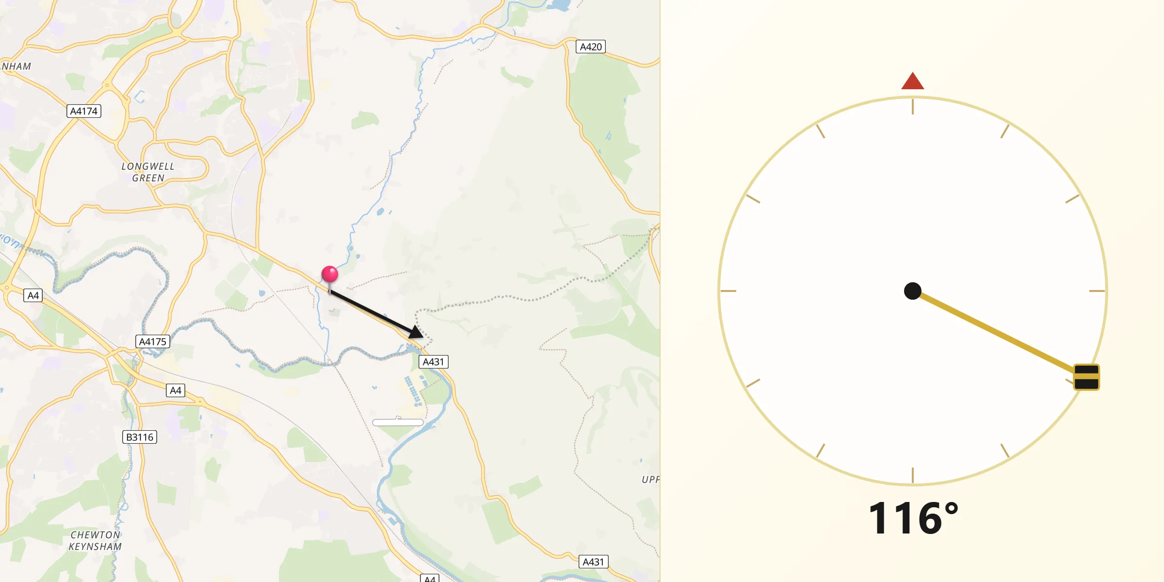 Qibla Direction from Bitton