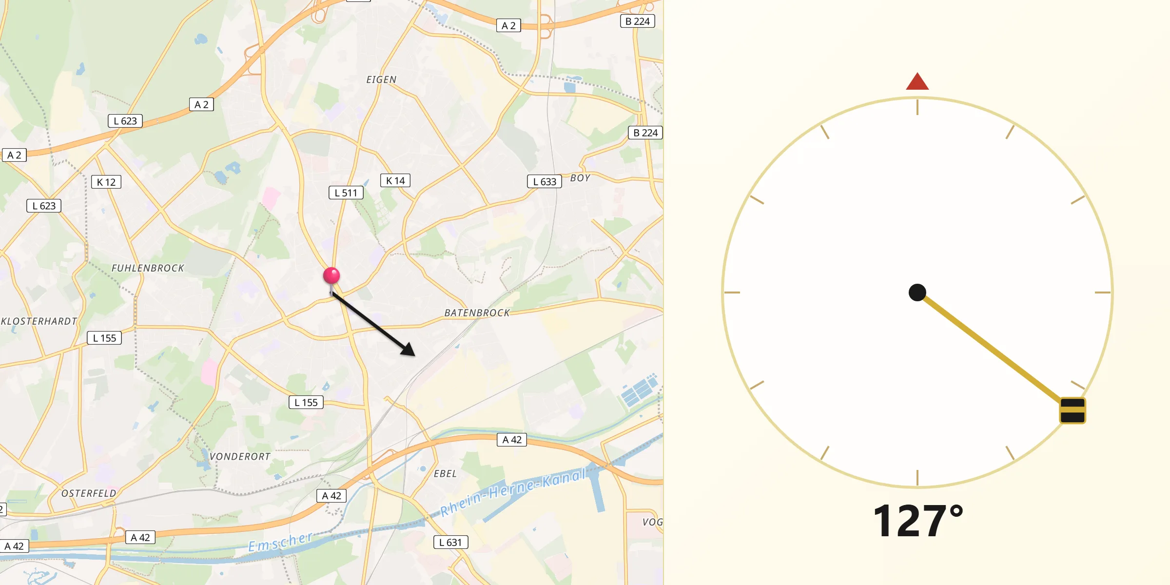 Direcția Qibla din Bottrop